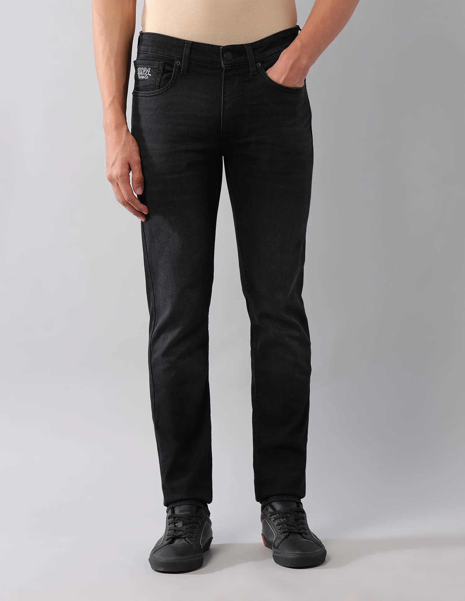 Regallo Skinny Fit Black Jeans - Image 6