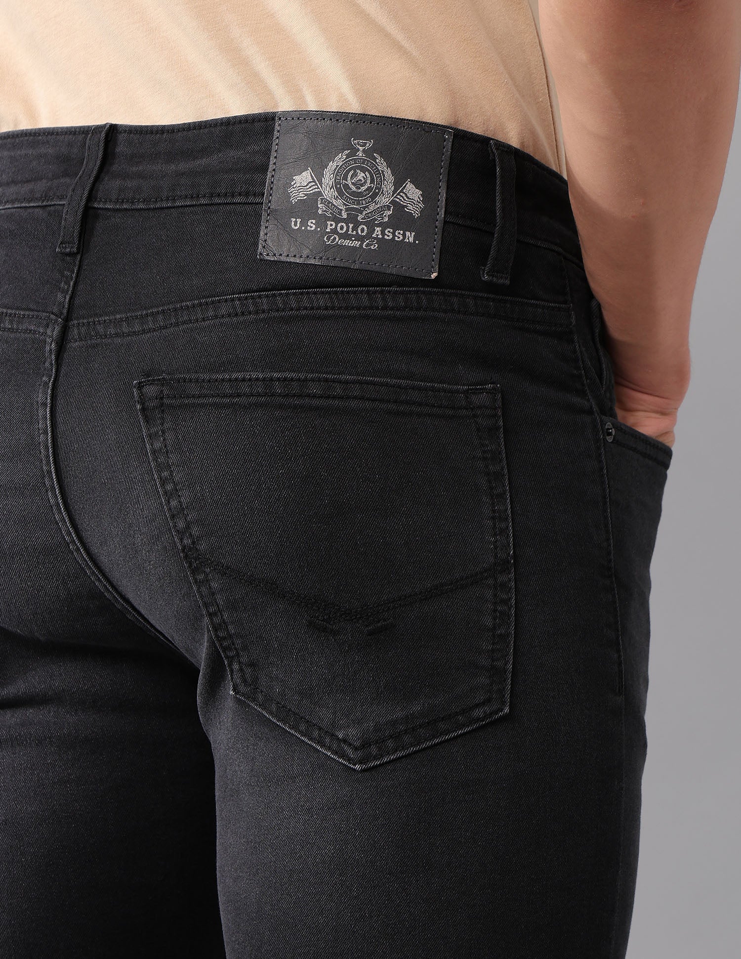 Regallo Skinny Fit Black Jeans - Image 8