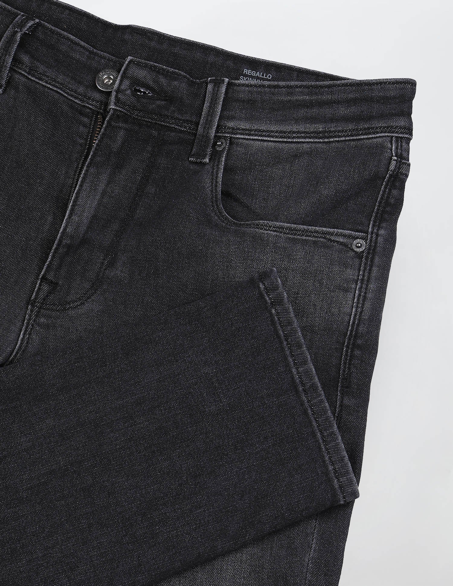 Regallo Skinny Fit Black Jeans - Image 2