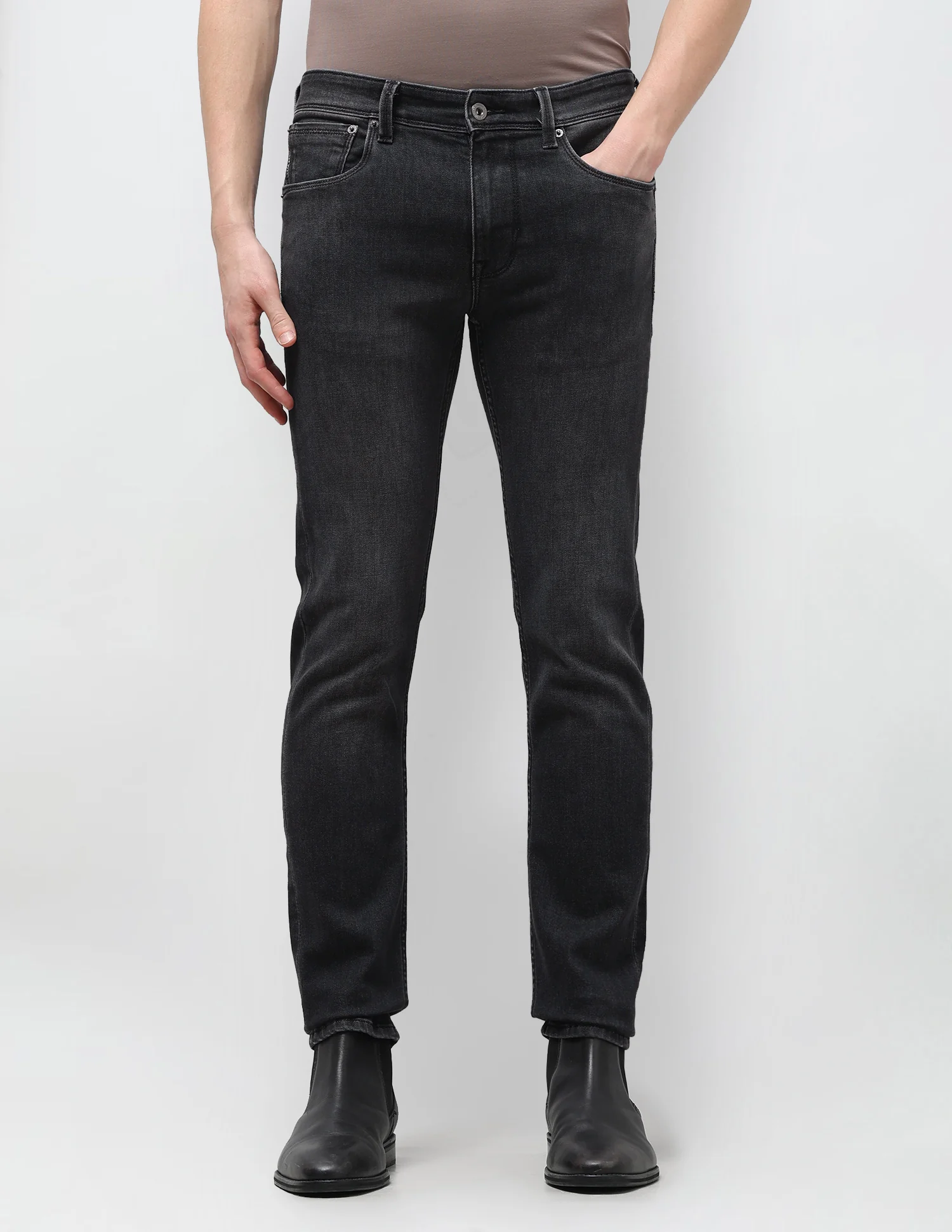 Regallo Skinny Fit Black Jeans - Image 6