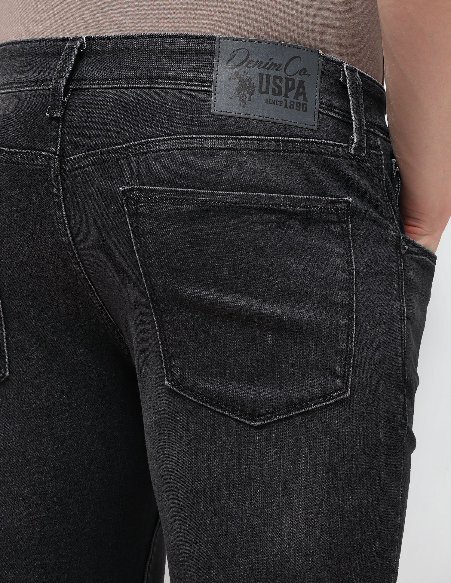 Regallo Skinny Fit Black Jeans - Image 8