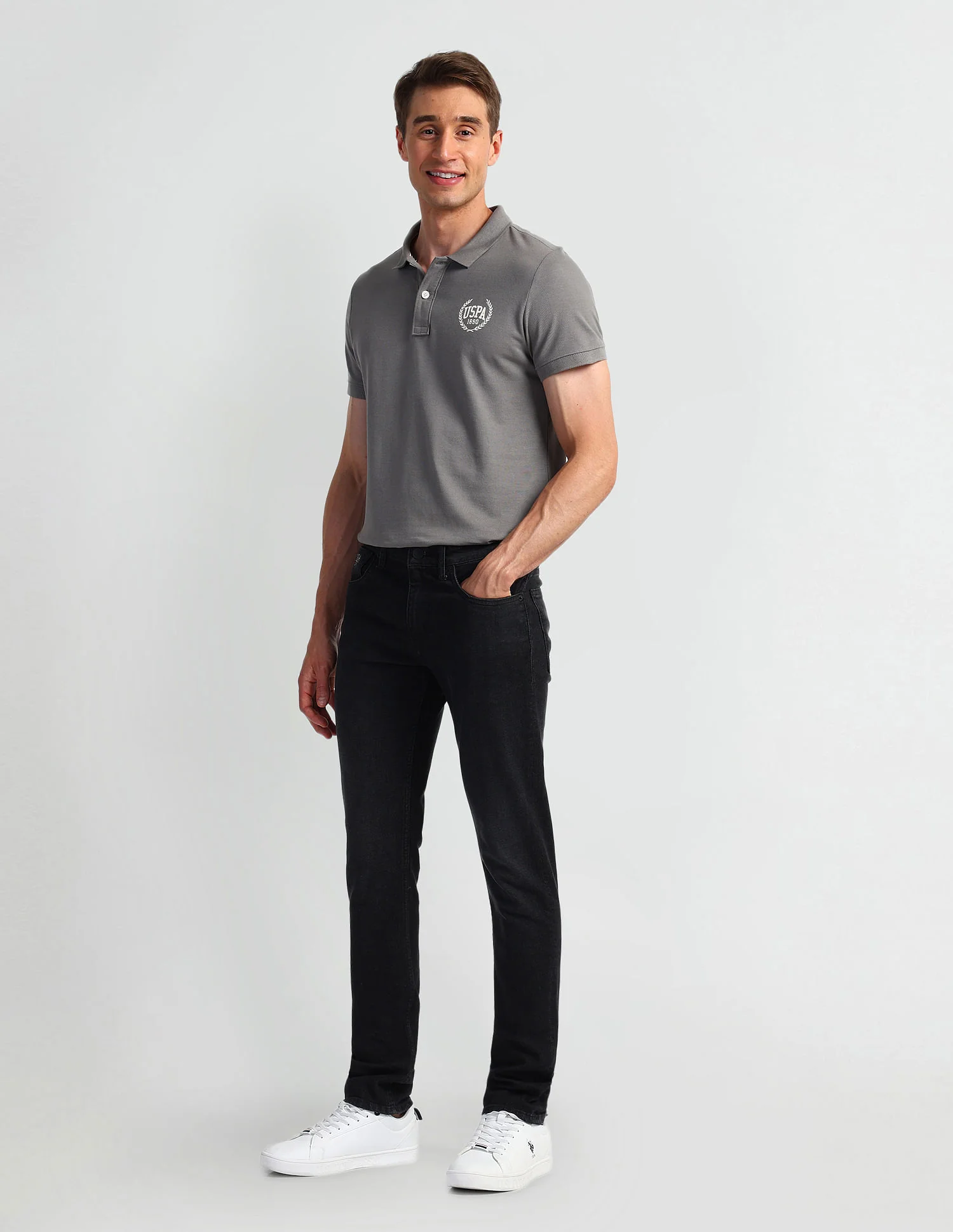 Regallo Skinny Fit Black Jeans - Image 3