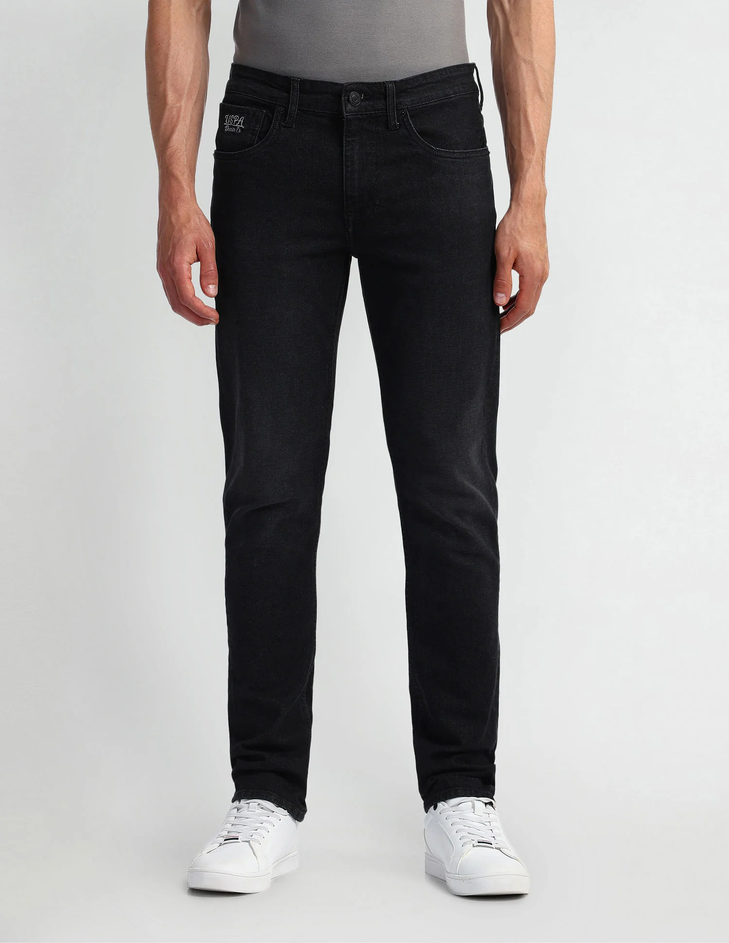 Regallo Skinny Fit Black Jeans - Image 6