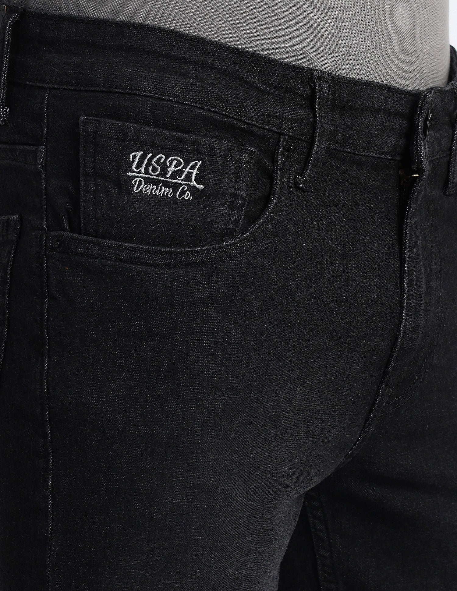 Regallo Skinny Fit Black Jeans - Image 7