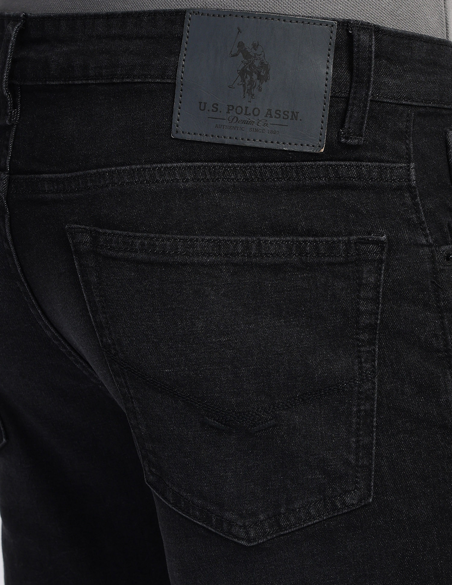 Regallo Skinny Fit Black Jeans - Image 8