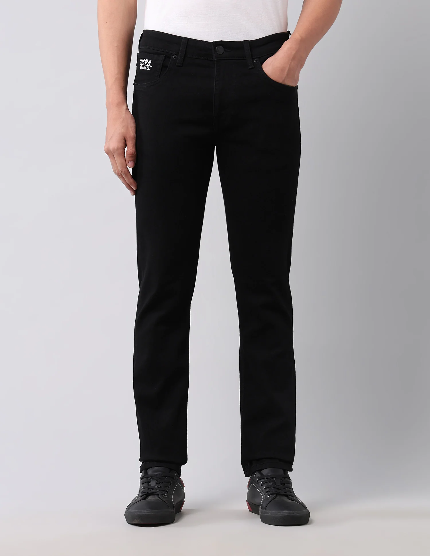 Regallo Skinny Fit Black Jeans - Image 6