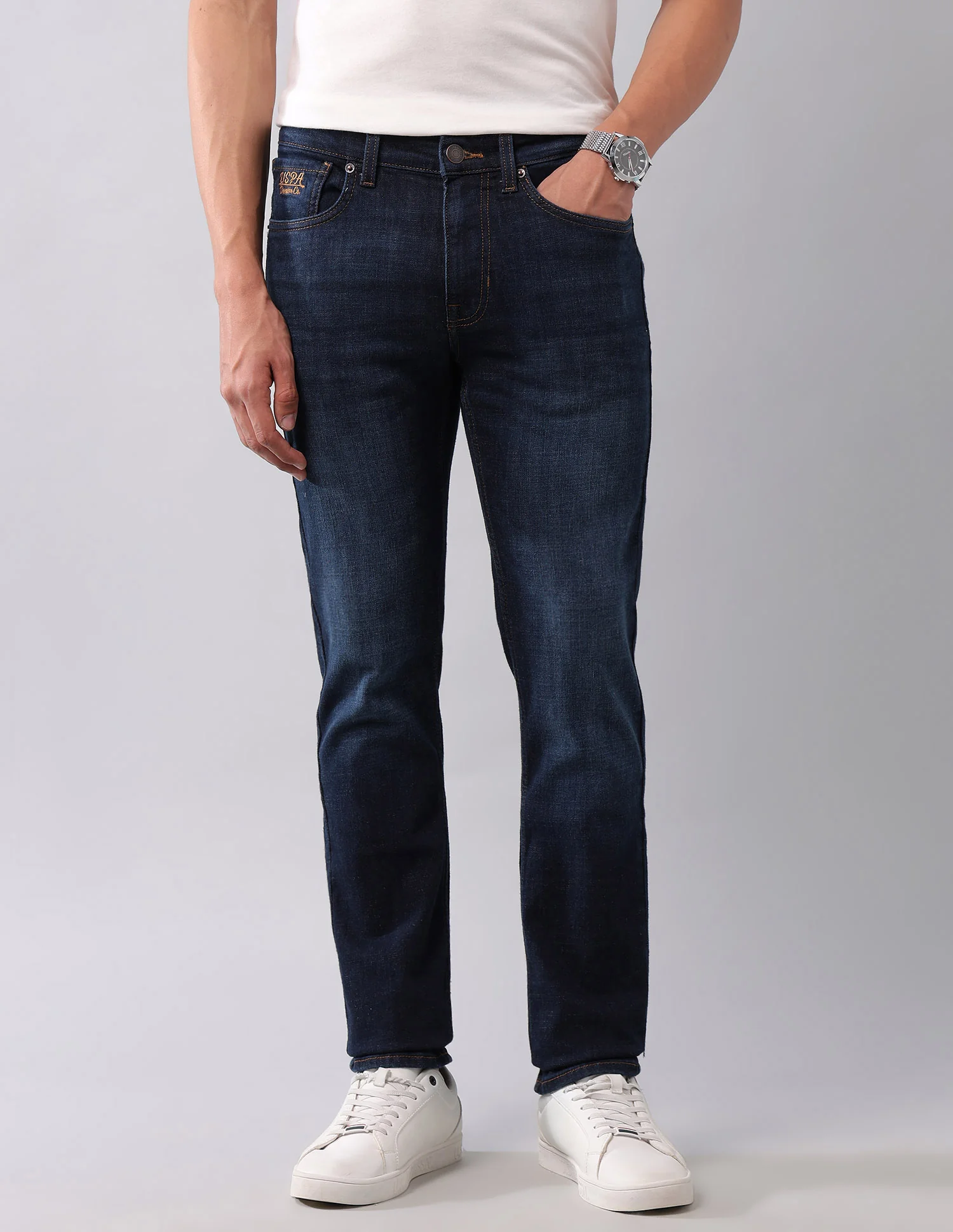 Regallo Skinny Fit Blue Jeans