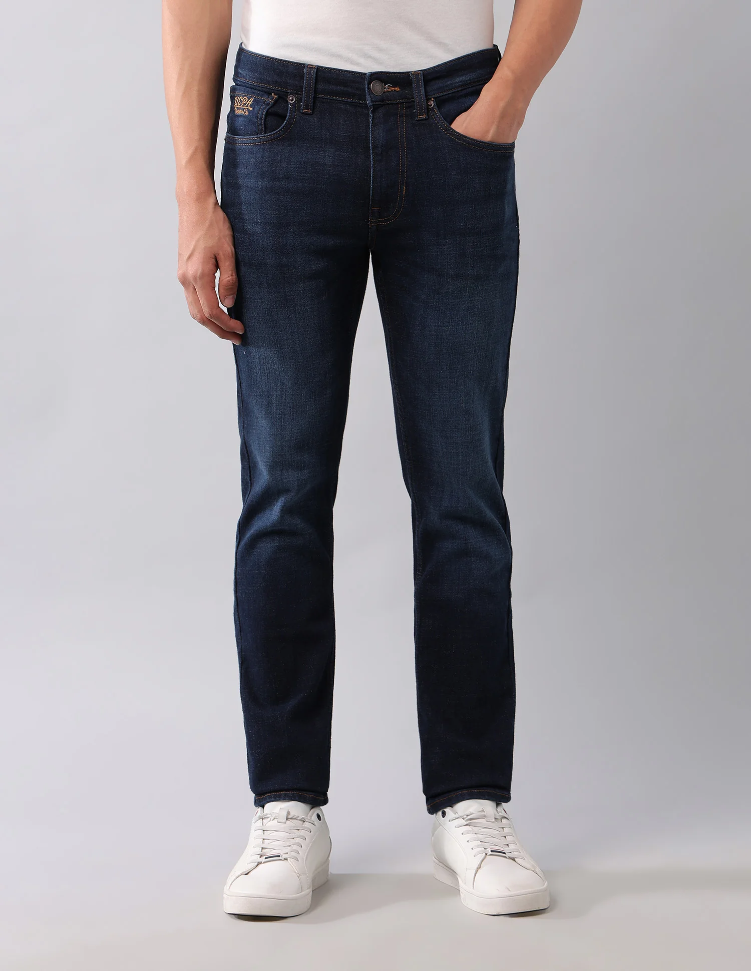 Regallo Skinny Fit Blue Jeans - Image 6