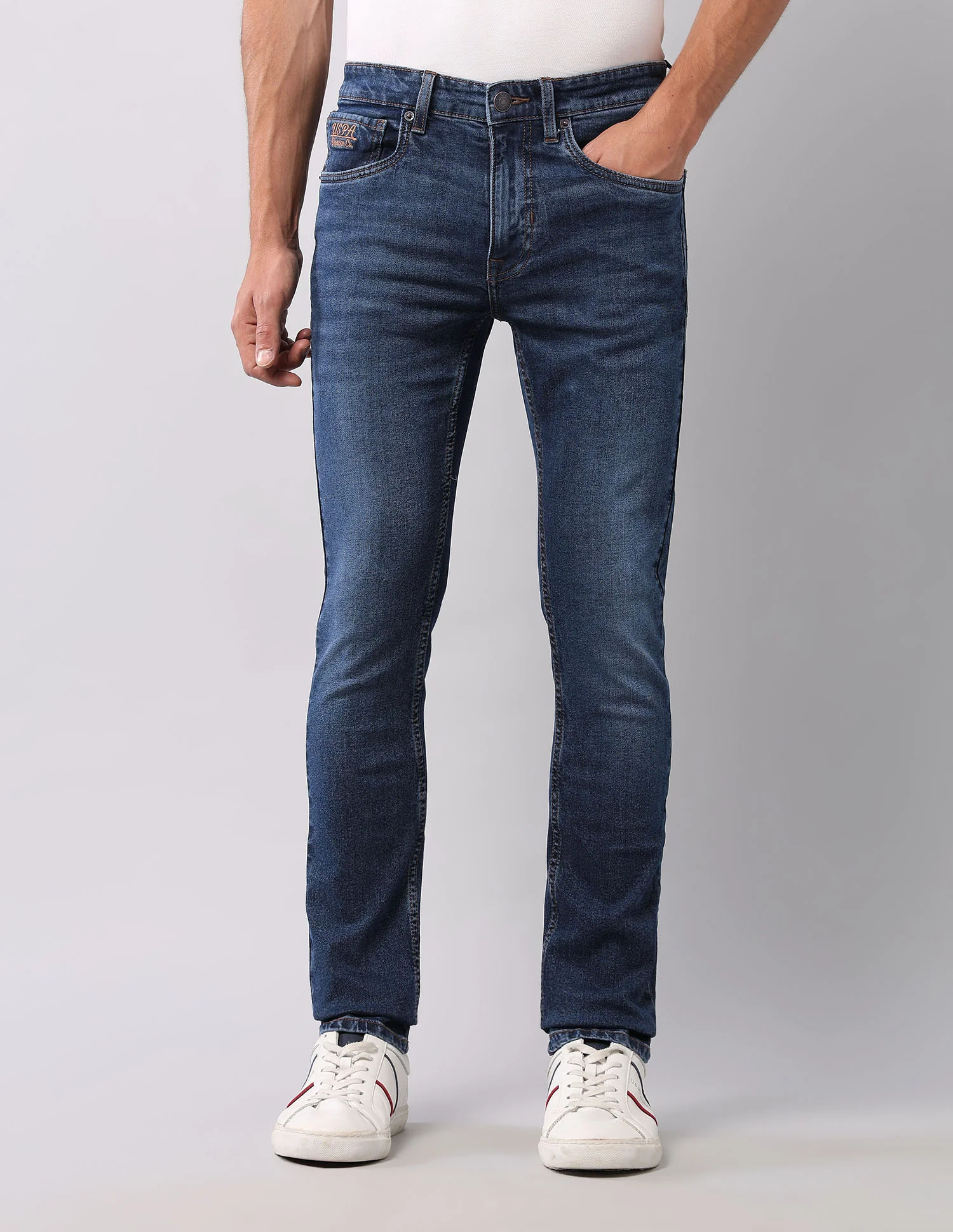 Regallo Skinny Fit Blue Jeans - Image 6