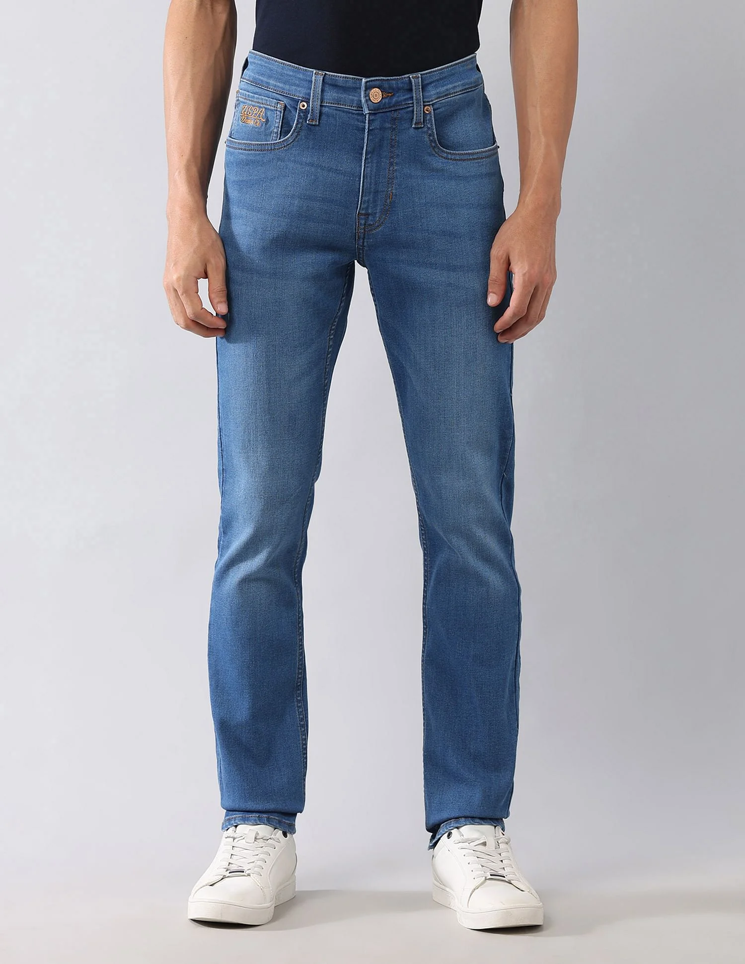 Regallo Skinny Fit Blue Jeans - Image 6