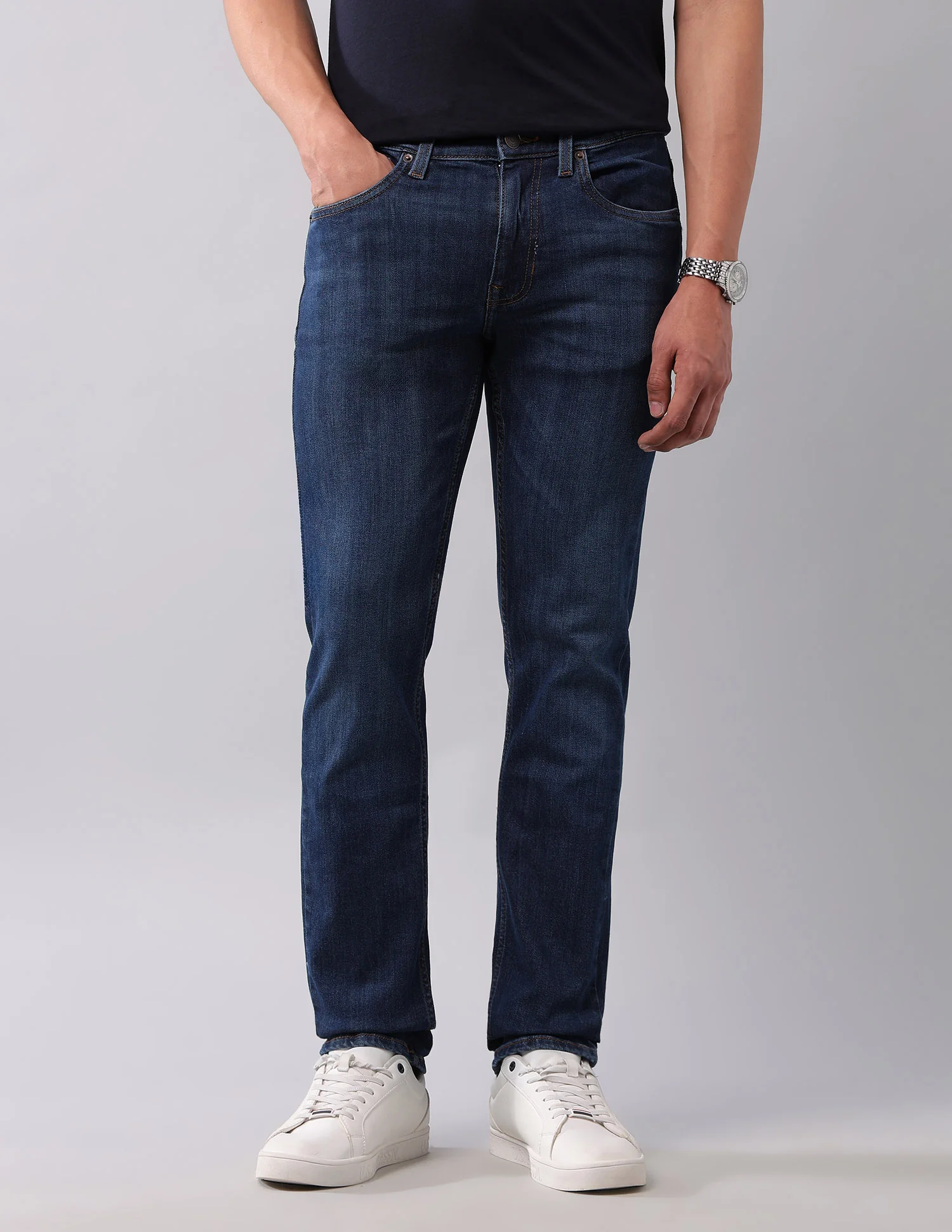 Regallo Skinny Fit Blue Jeans