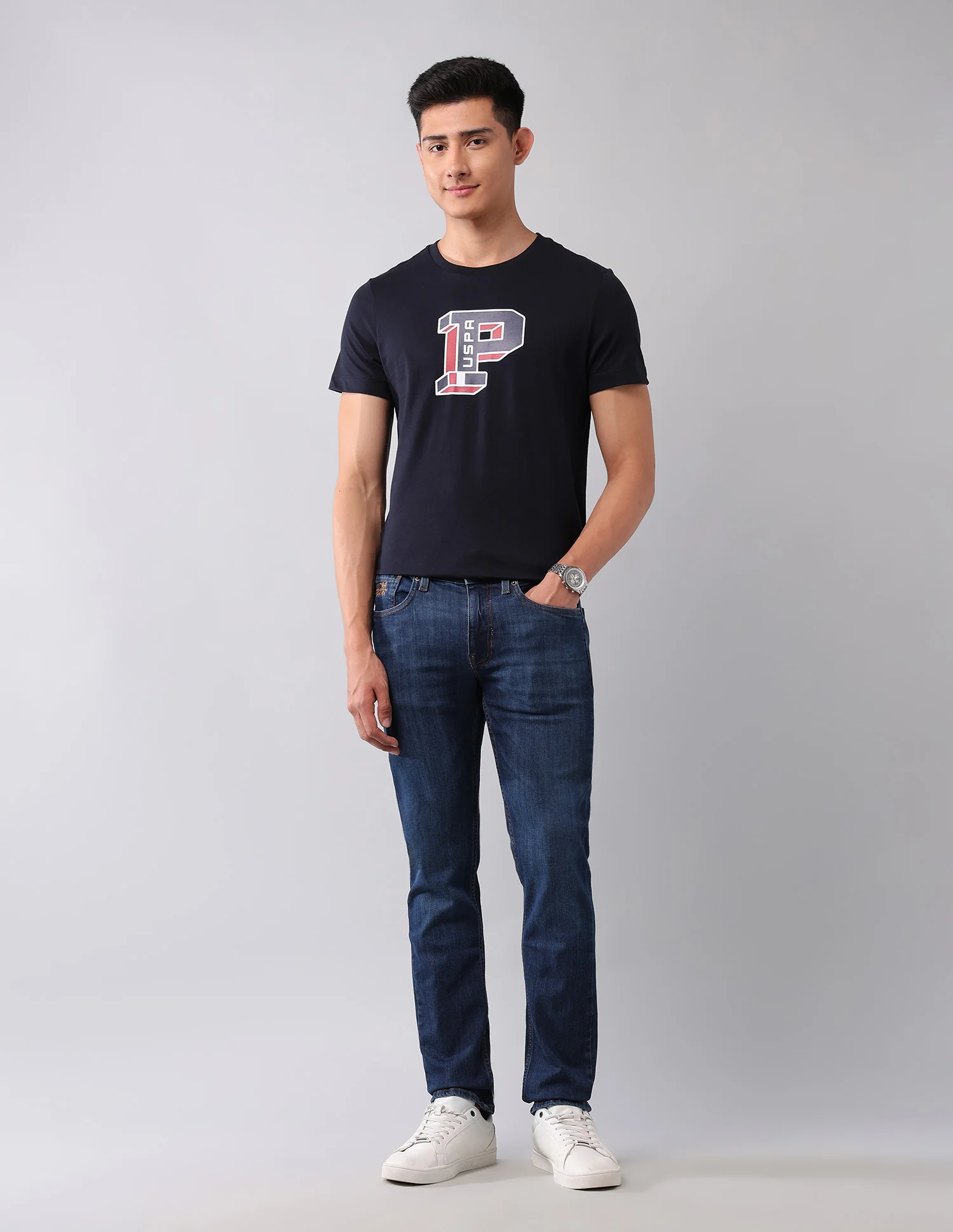 Regallo Skinny Fit Blue Jeans - Image 3