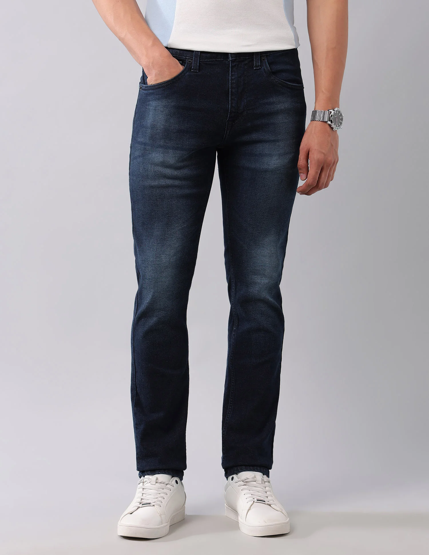 Regallo Skinny Fit Blue Jeans