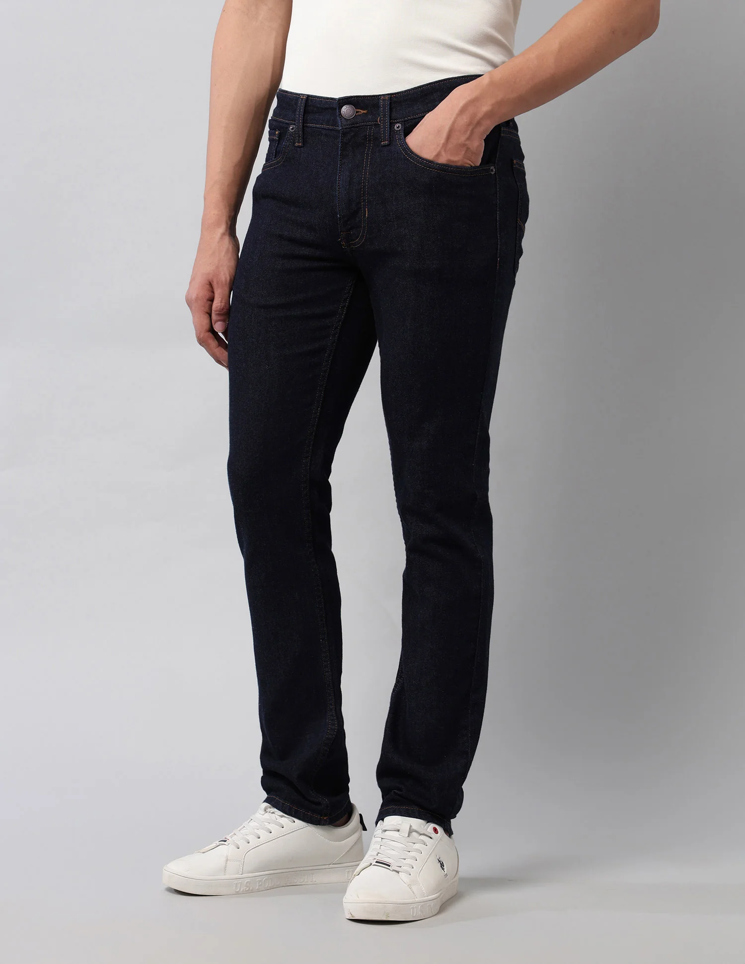 Regallo Skinny Fit Blue Jeans - Image 4