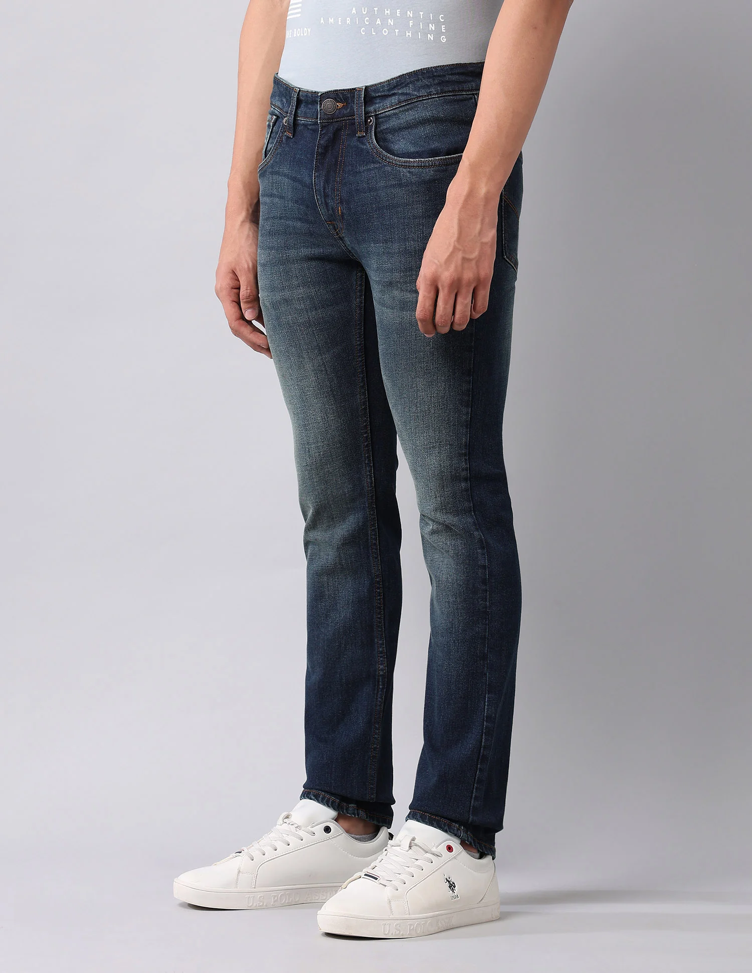 Regallo Skinny Fit Blue Jeans - Image 4