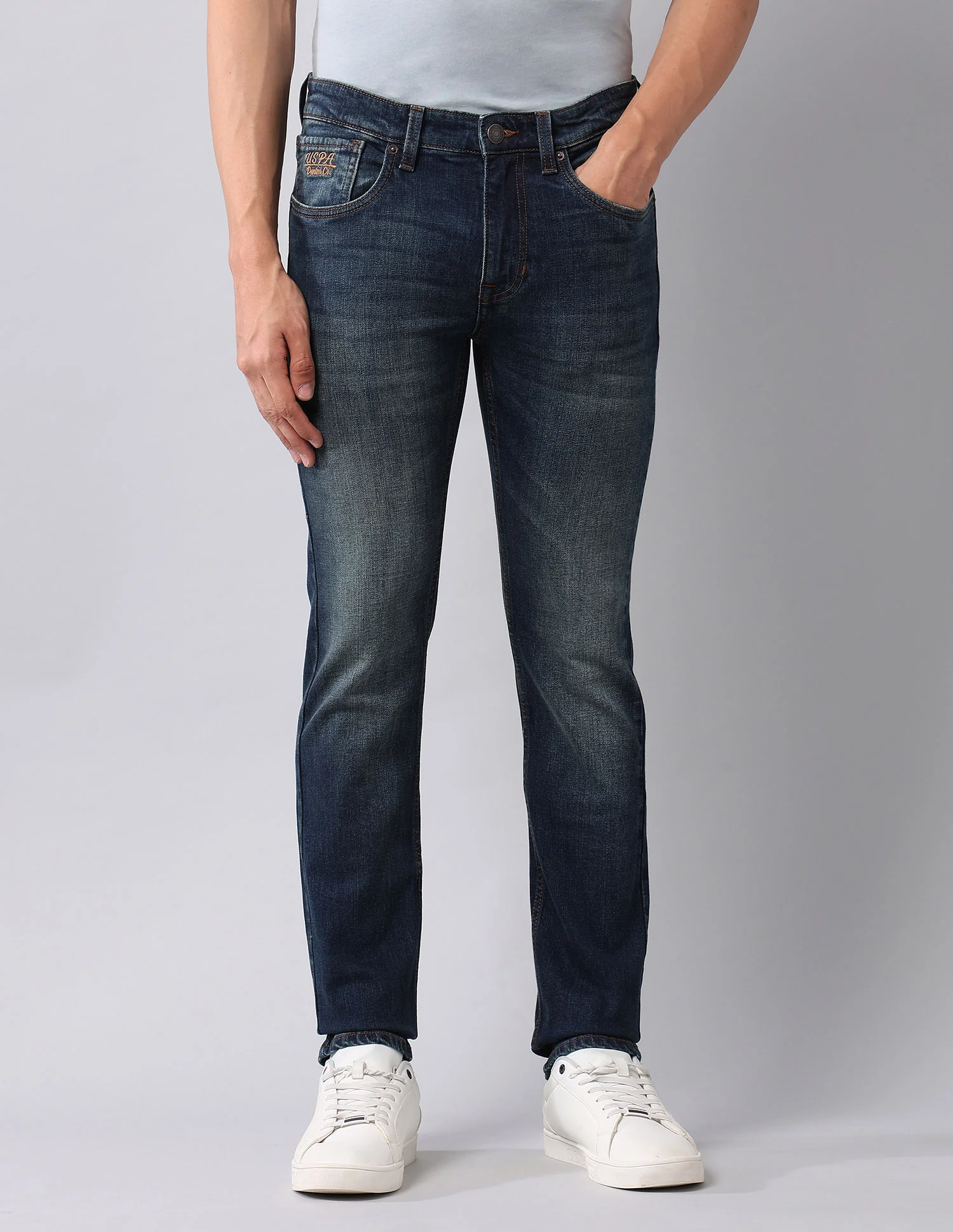 Regallo Skinny Fit Blue Jeans - Image 6