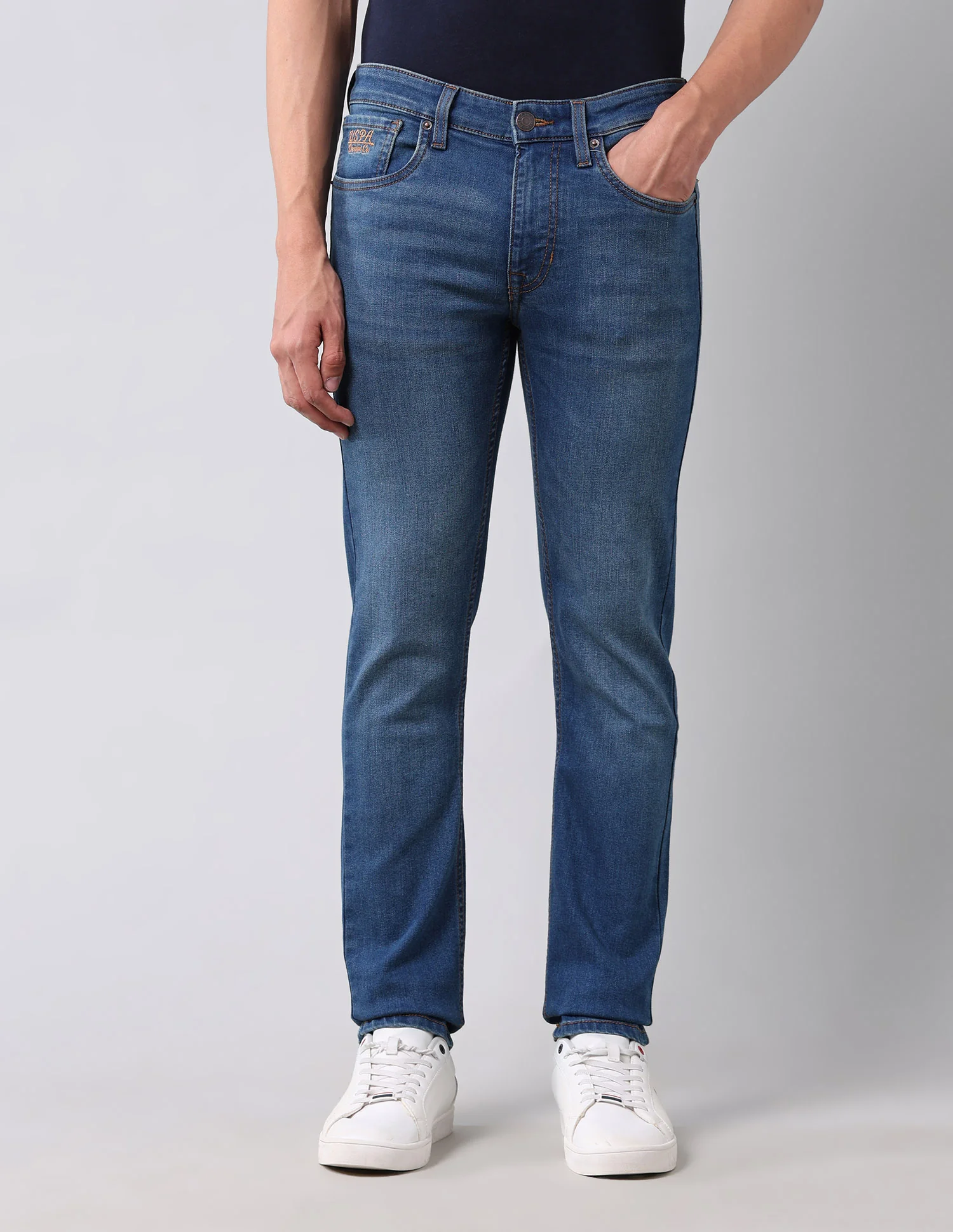 Regallo Skinny Fit Blue Jeans - Image 6