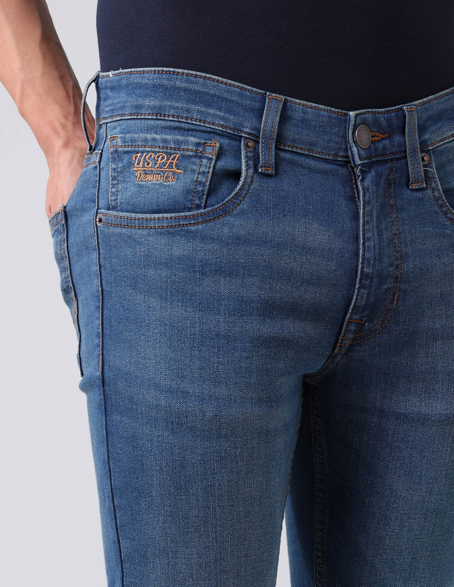 Regallo Skinny Fit Blue Jeans - Image 7