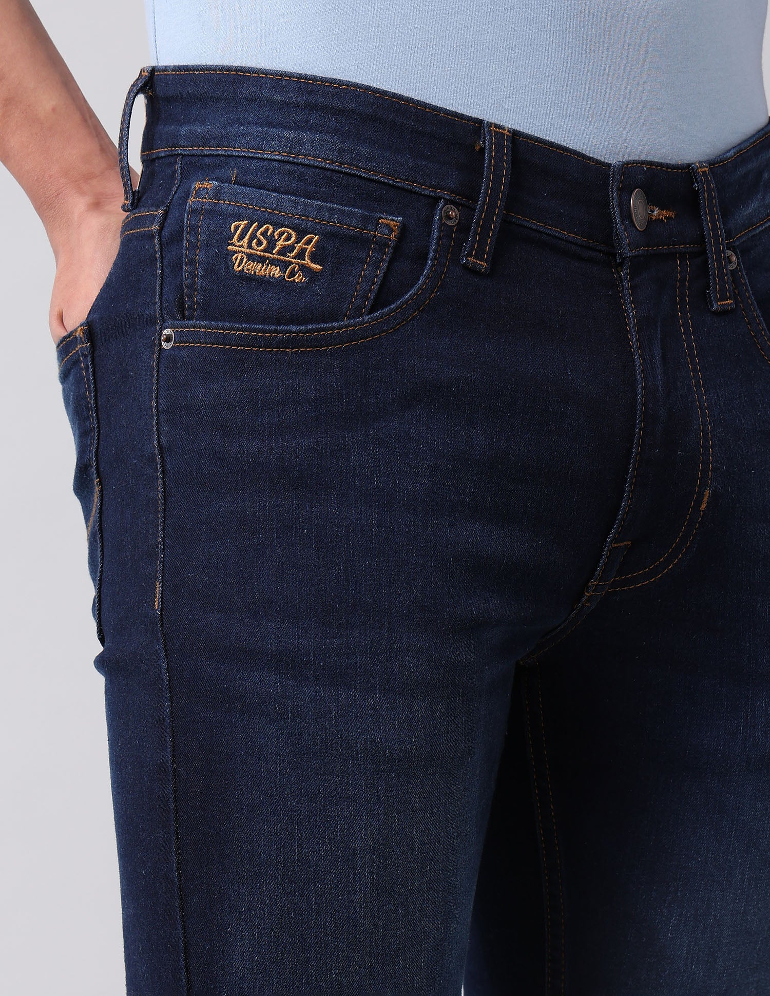 Regallo Skinny Fit Blue Jeans - Image 7