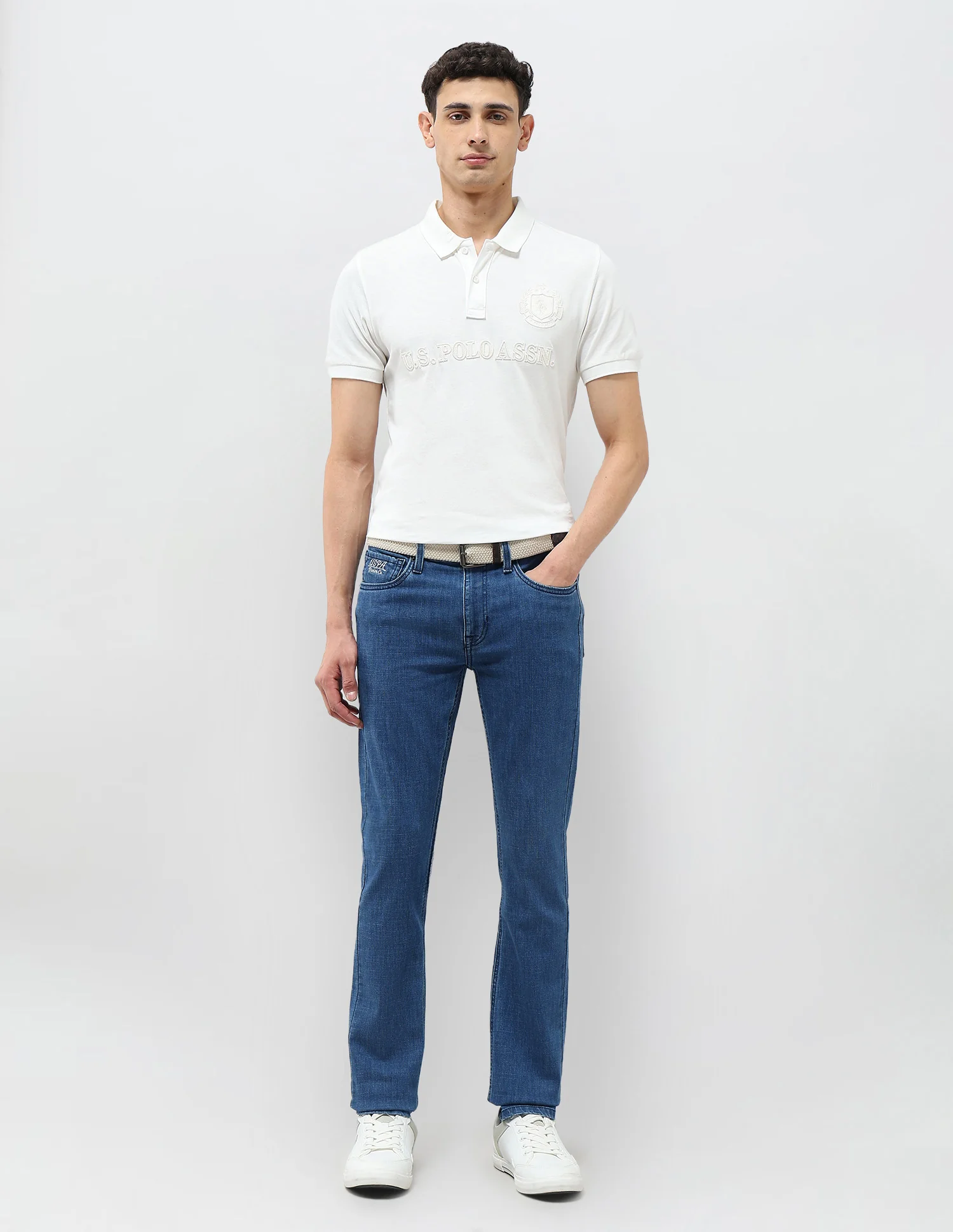 Regallo Skinny Fit Blue Jeans - Image 3