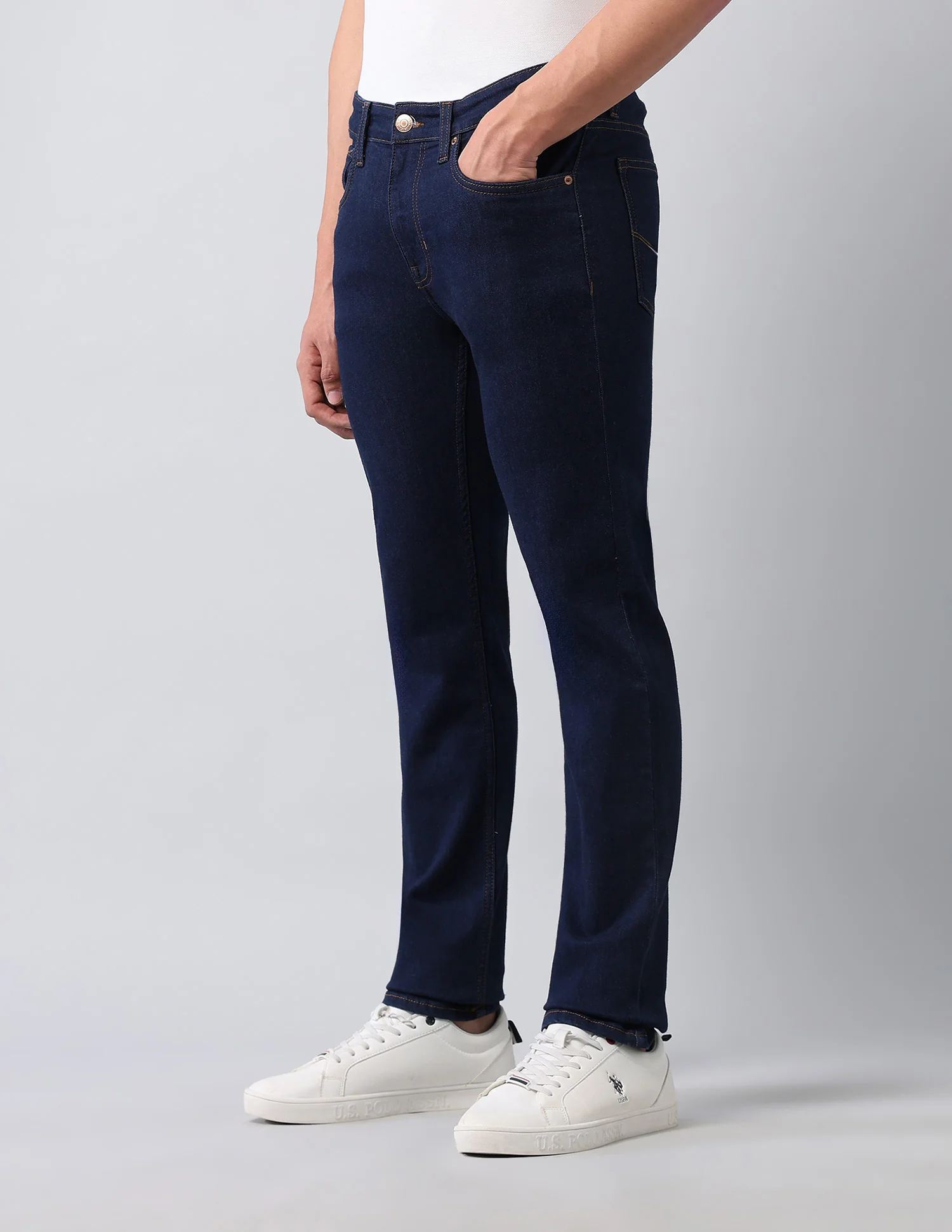 Regallo Skinny Fit Blue Jeans - Image 4