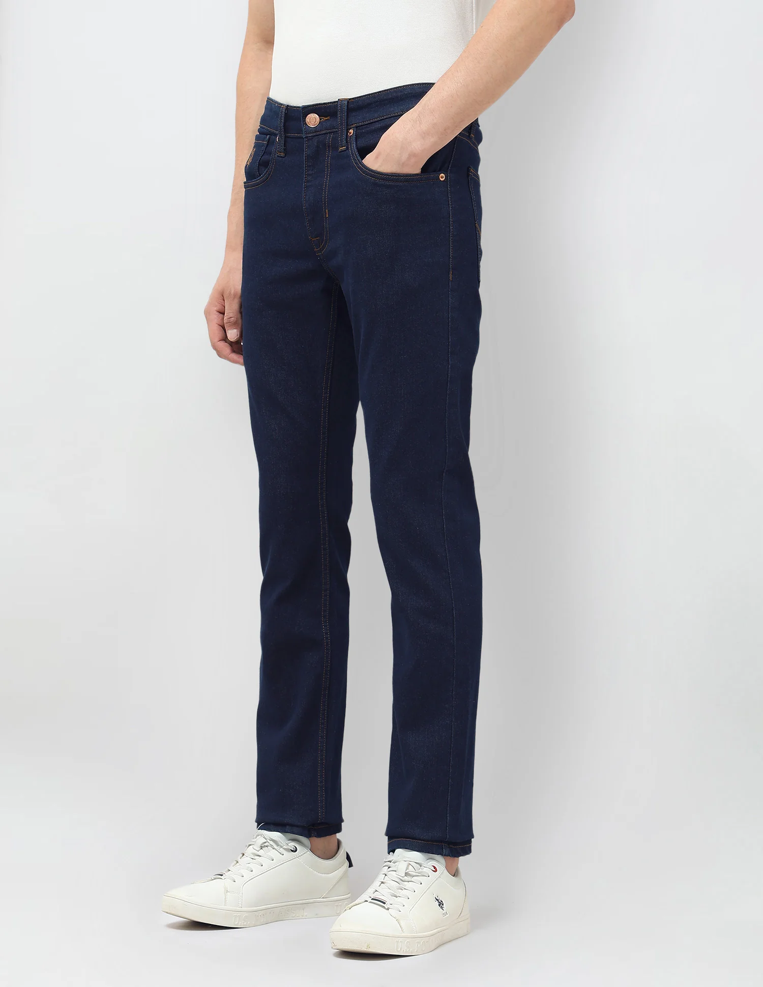 Regallo Skinny Fit Blue Jeans - Image 4