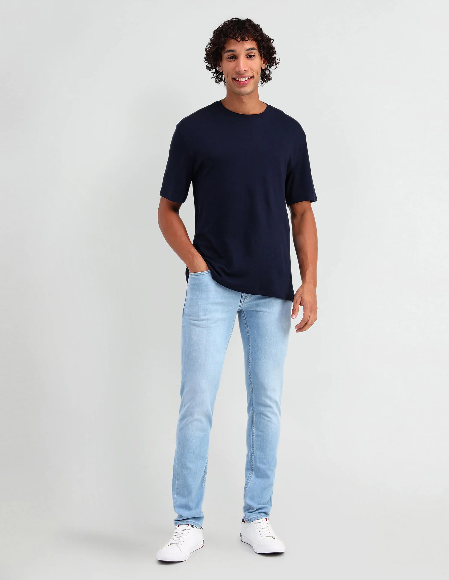 Regallo Skinny Fit Blue Jeans - Image 3