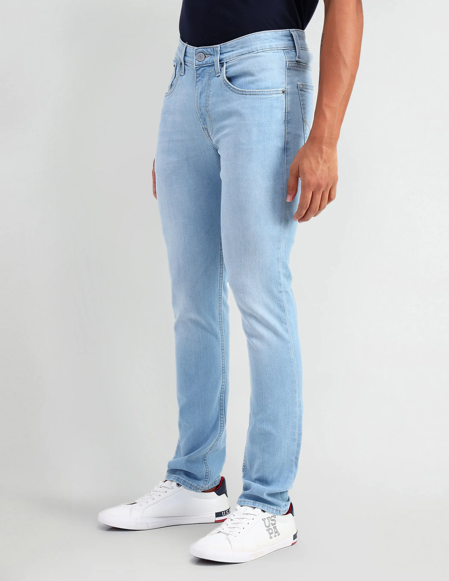 Regallo Skinny Fit Blue Jeans - Image 4