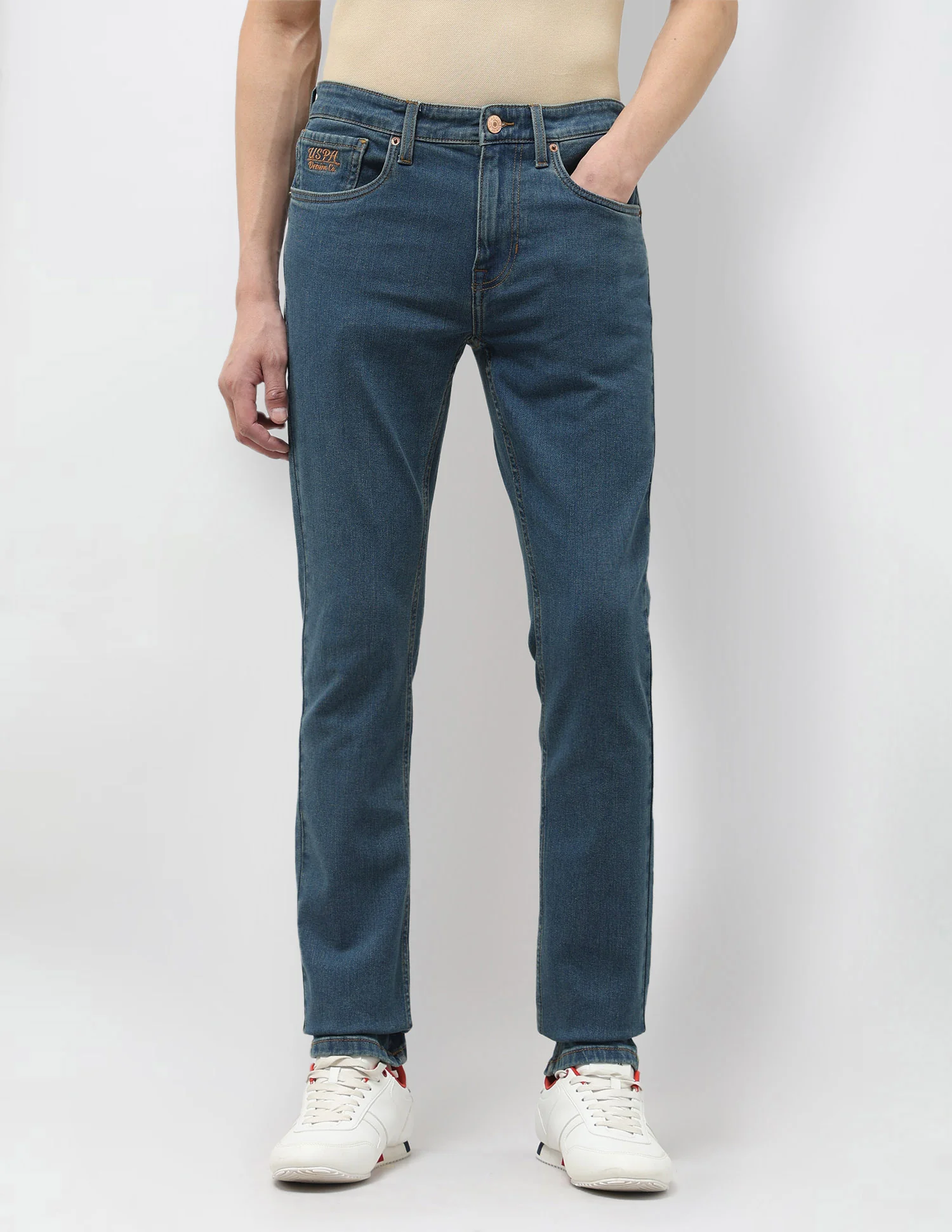Regallo Skinny Fit Blue Jeans - Image 6