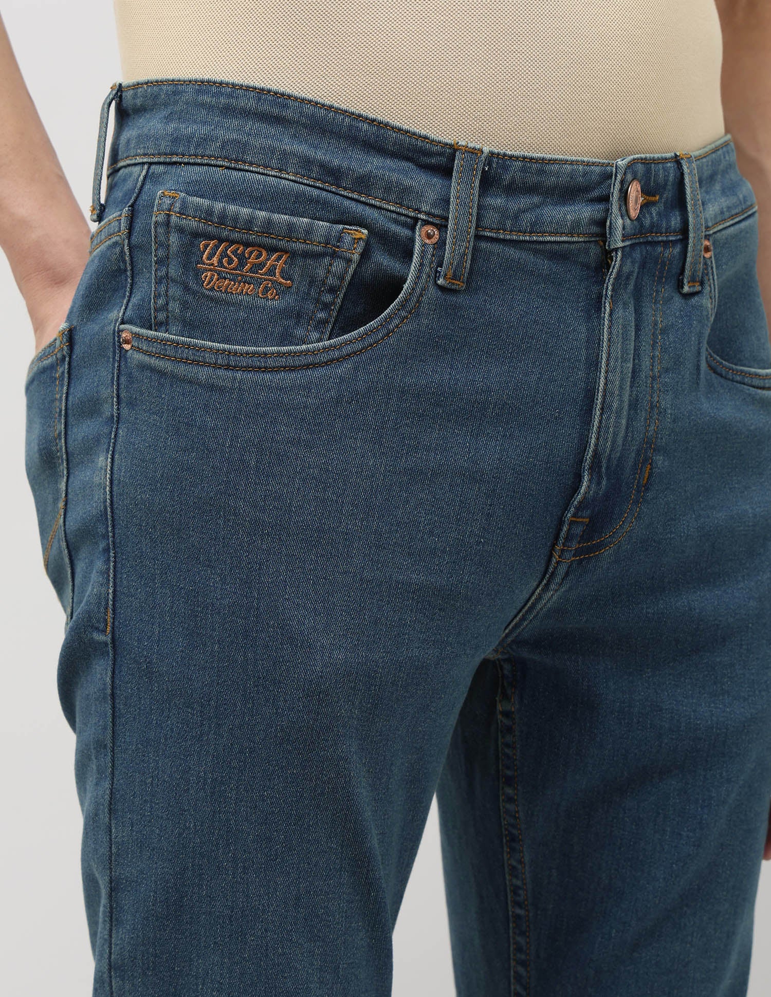Regallo Skinny Fit Blue Jeans - Image 7