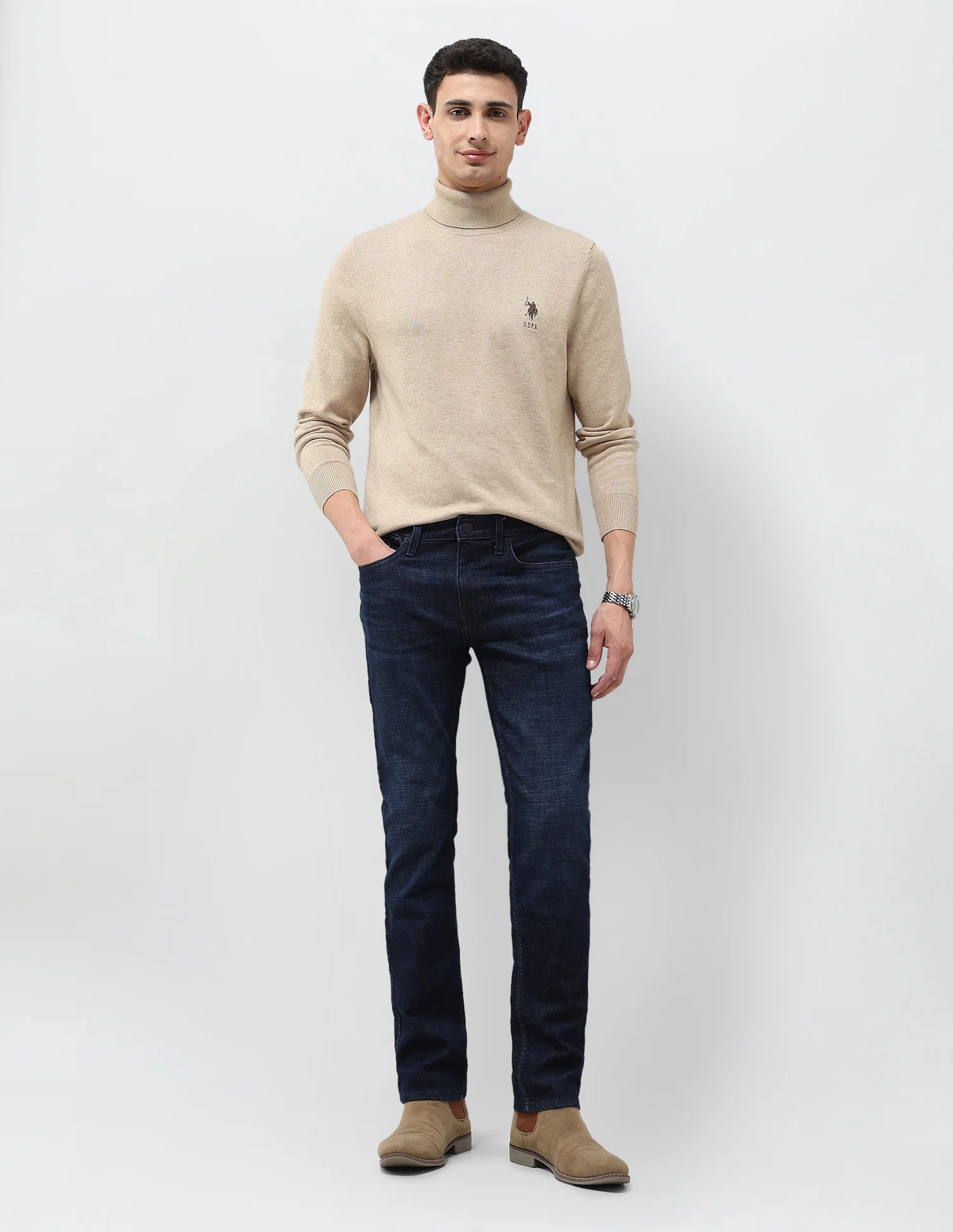 Regallo Skinny Fit Blue Jeans - Image 3