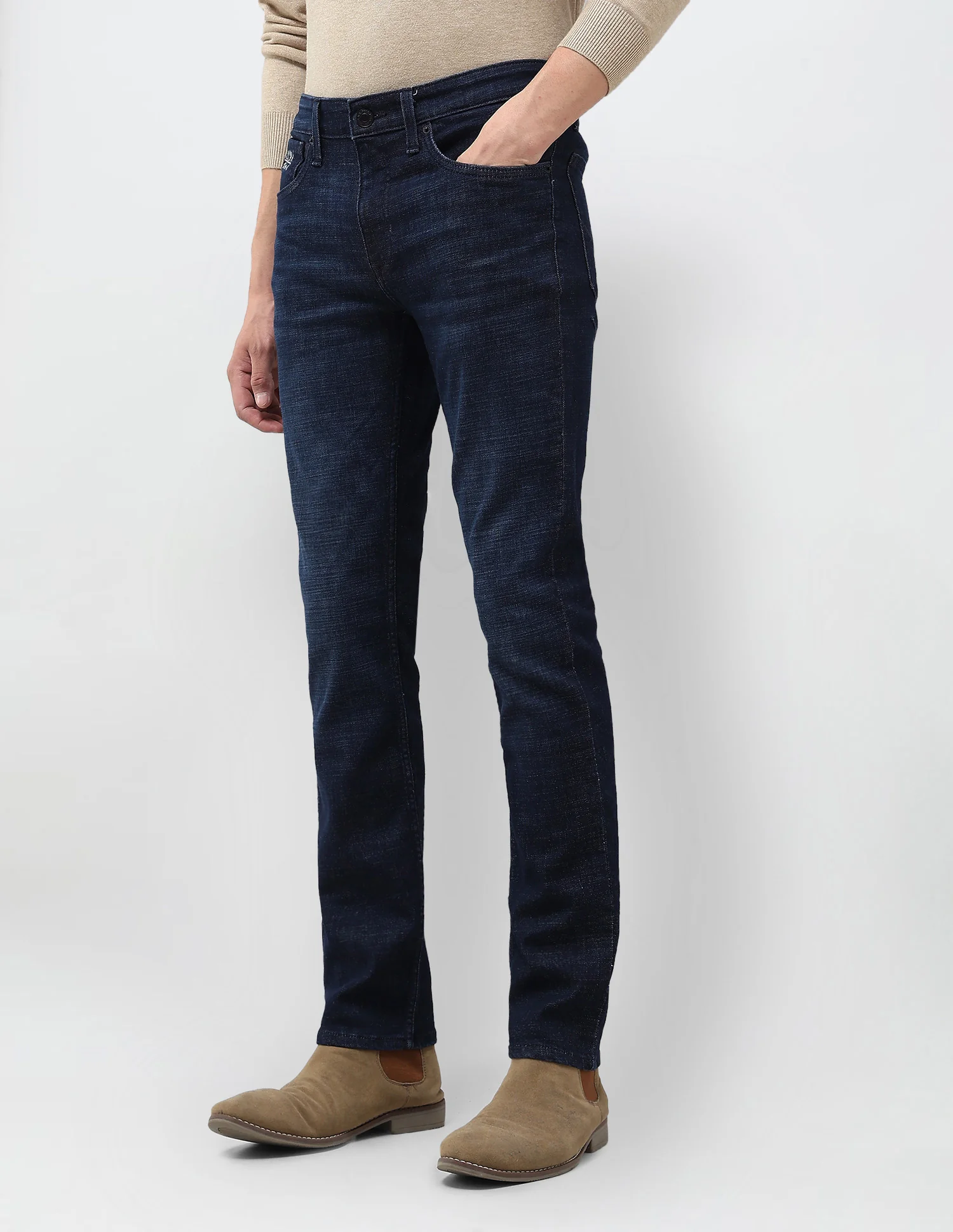 Regallo Skinny Fit Blue Jeans - Image 4