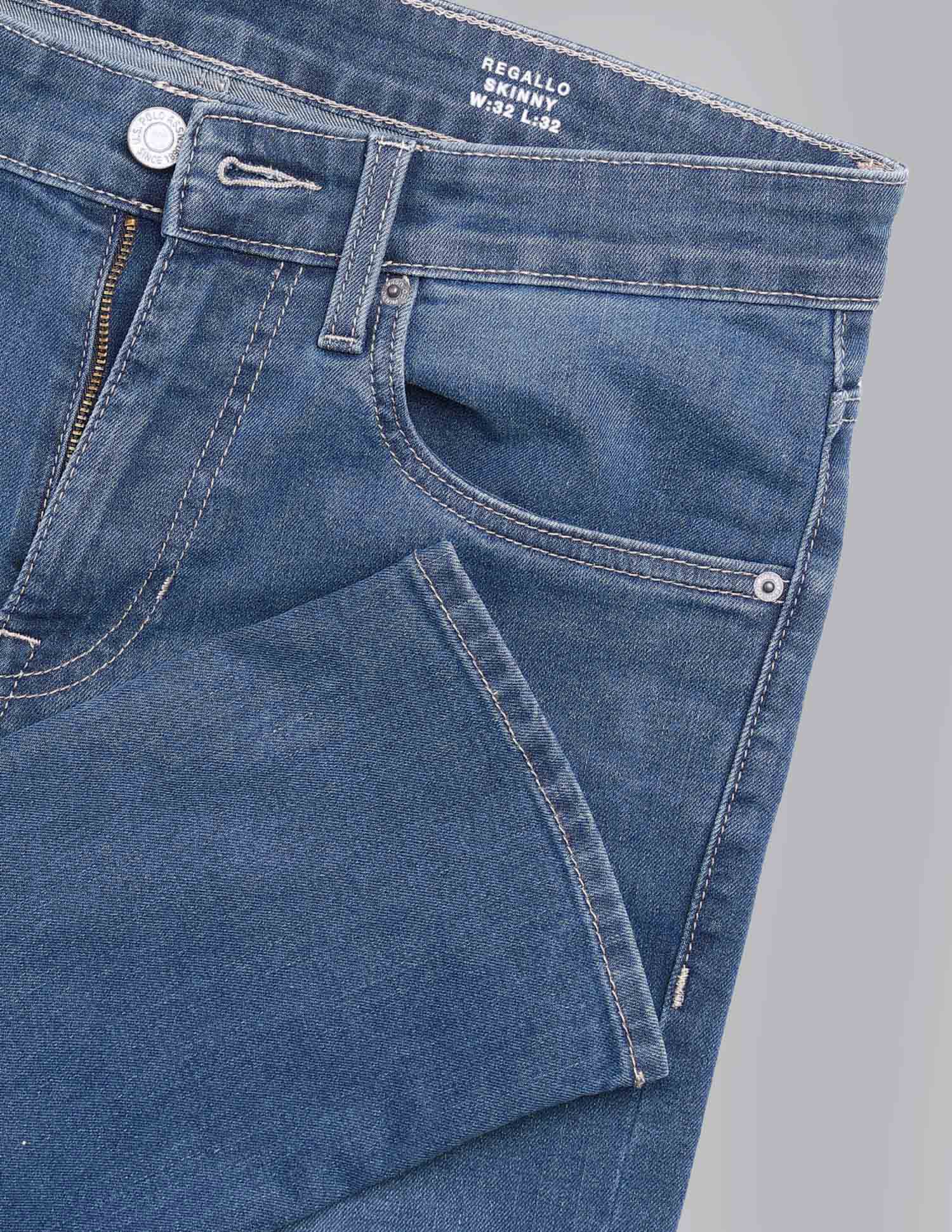 Regallo Skinny Fit Blue Jeans - Image 2