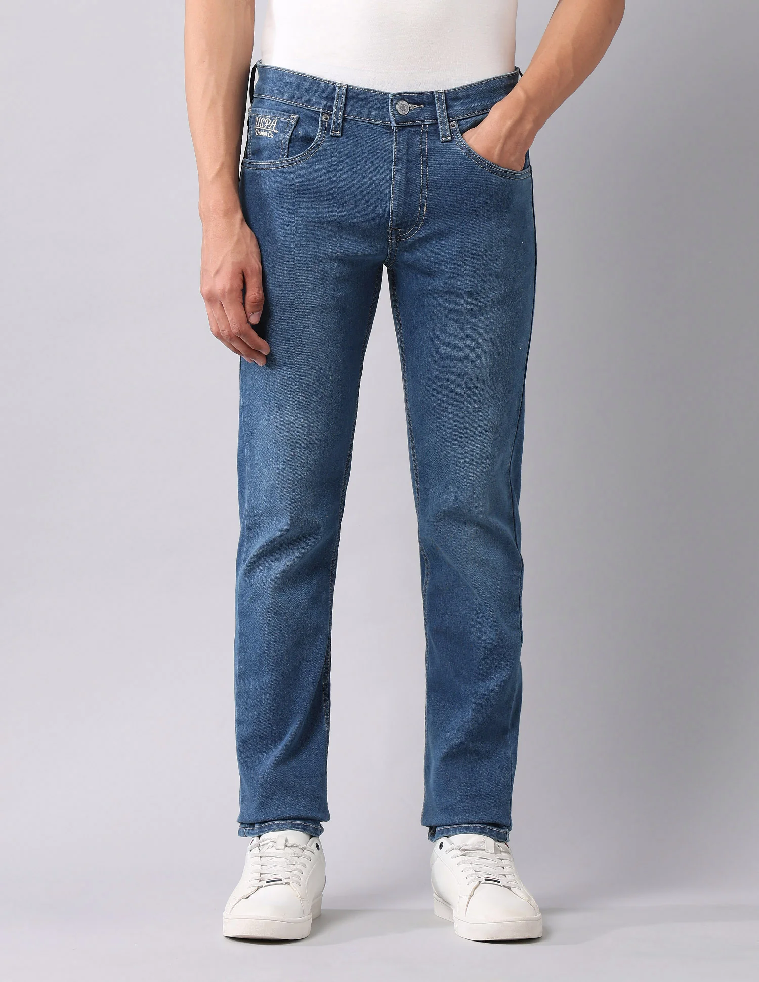 Regallo Skinny Fit Blue Jeans - Image 6