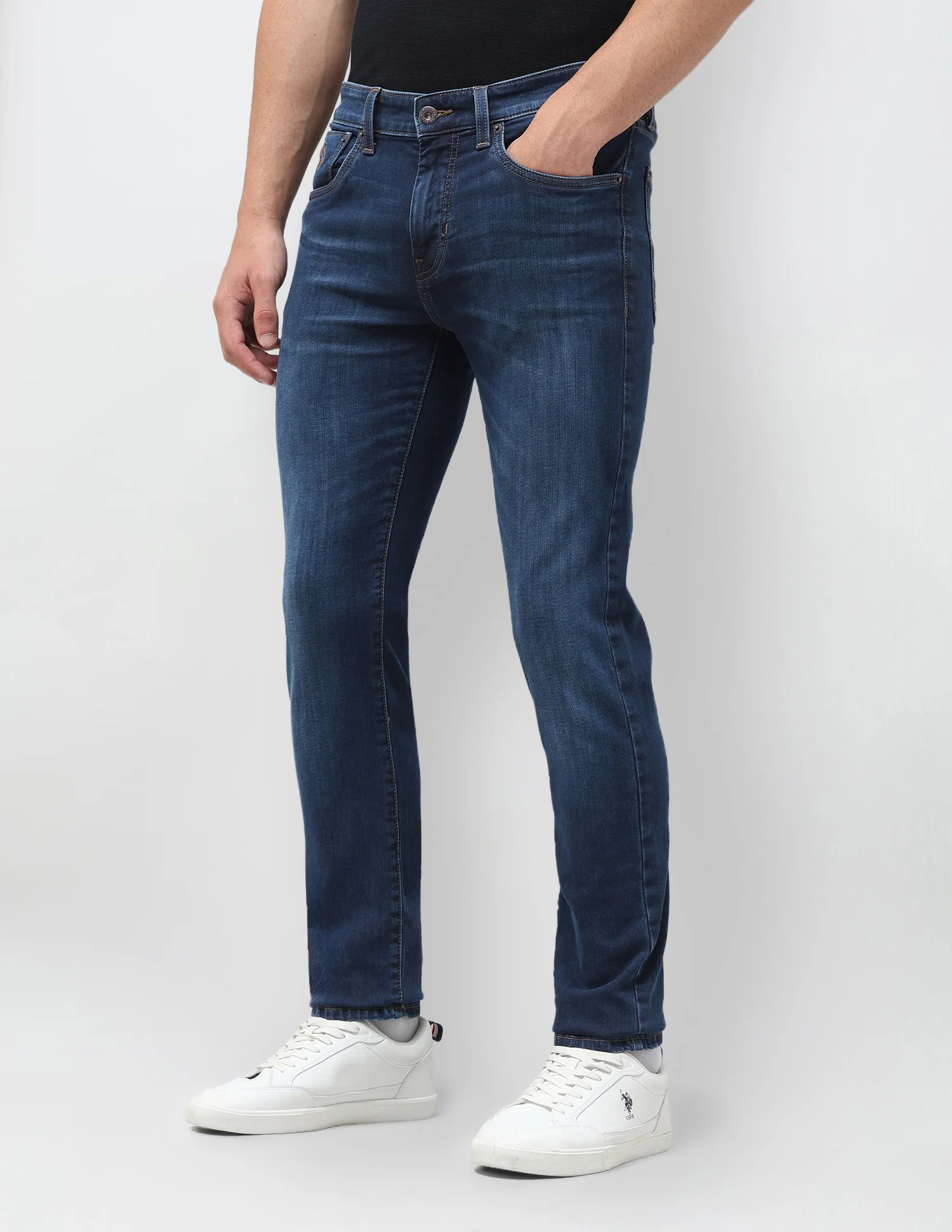 Regallo Skinny Fit Blue Jeans - Image 4