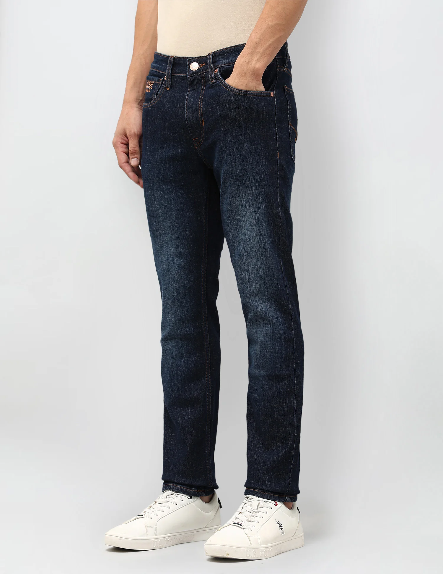 Regallo Skinny Fit Blue Jeans - Image 4