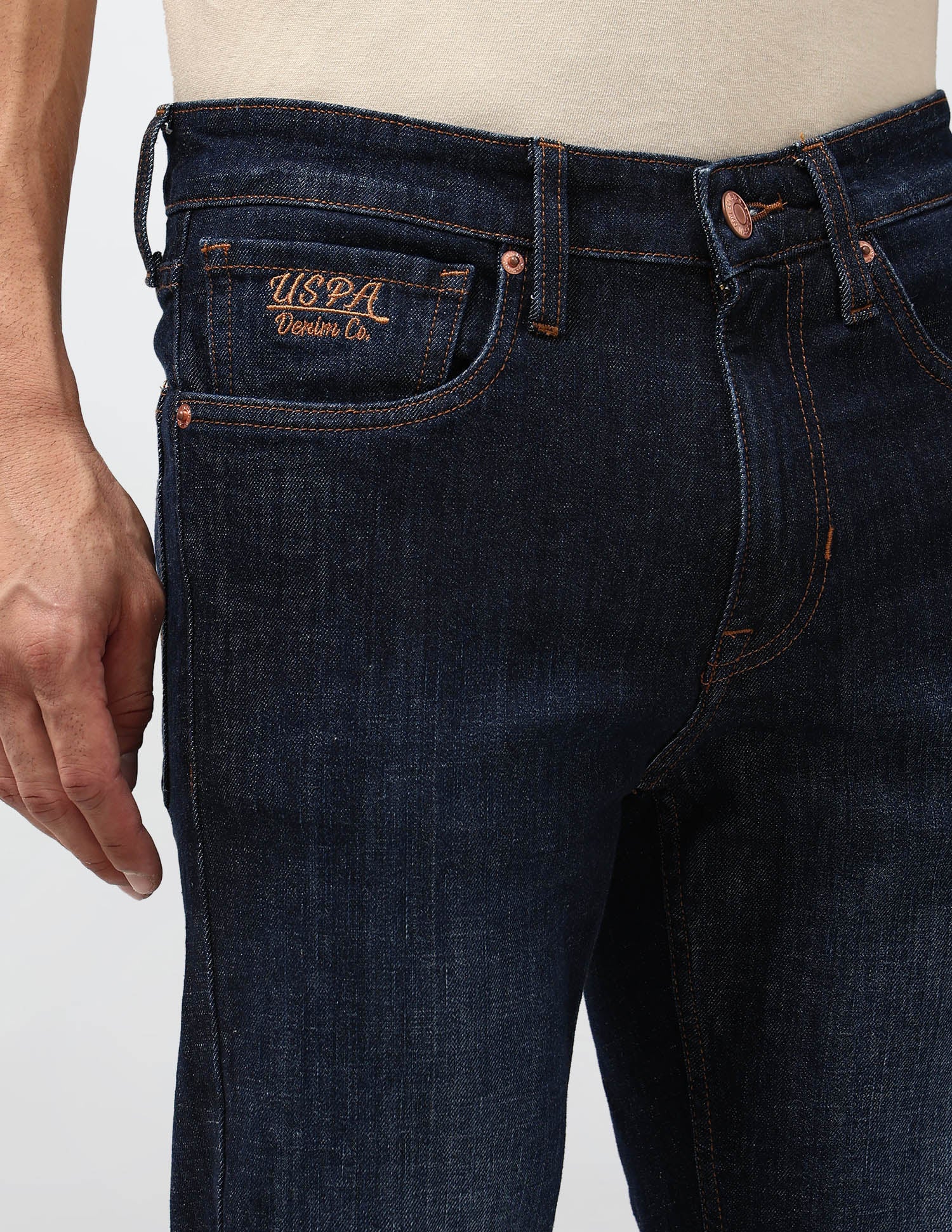 Regallo Skinny Fit Blue Jeans - Image 7