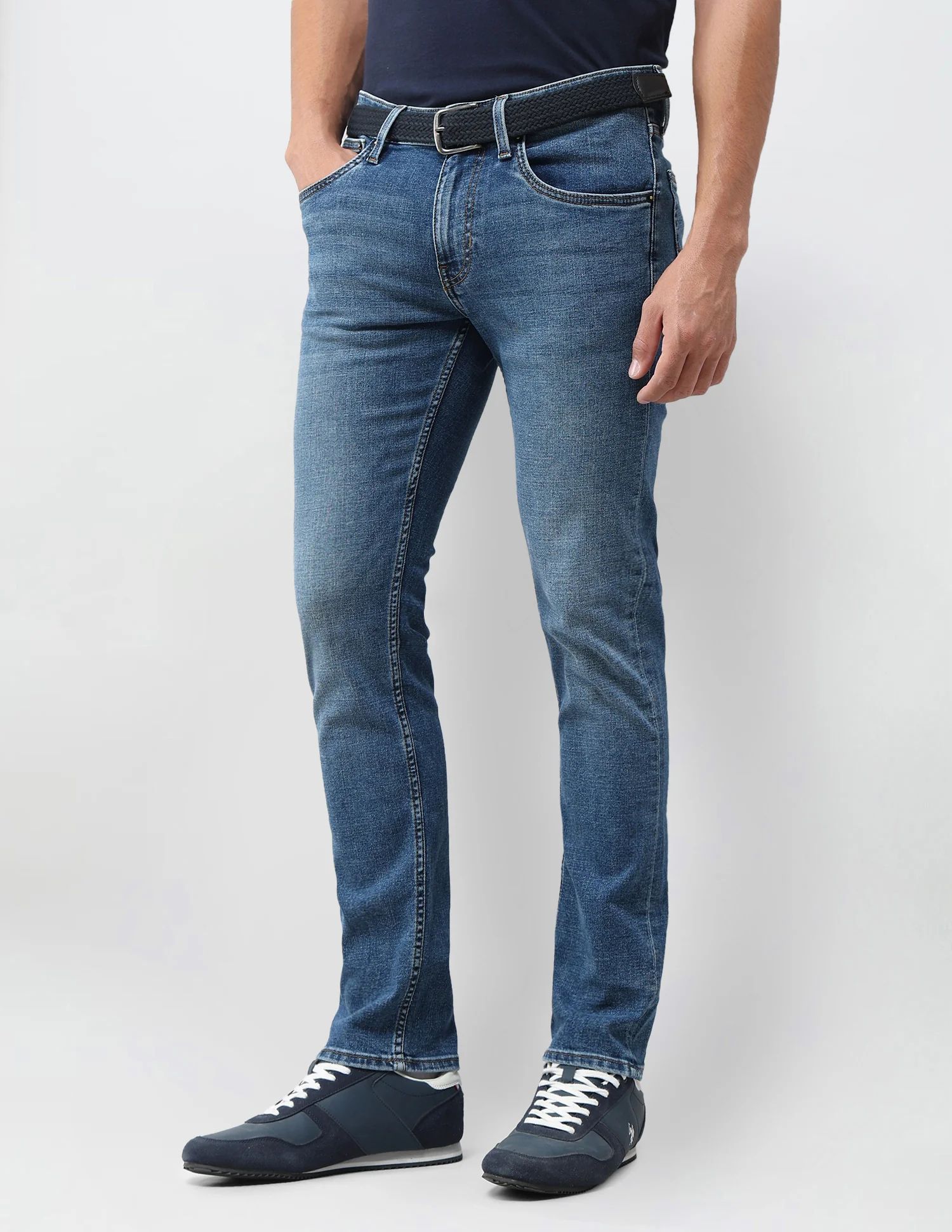 Regallo Skinny Fit Blue Jeans