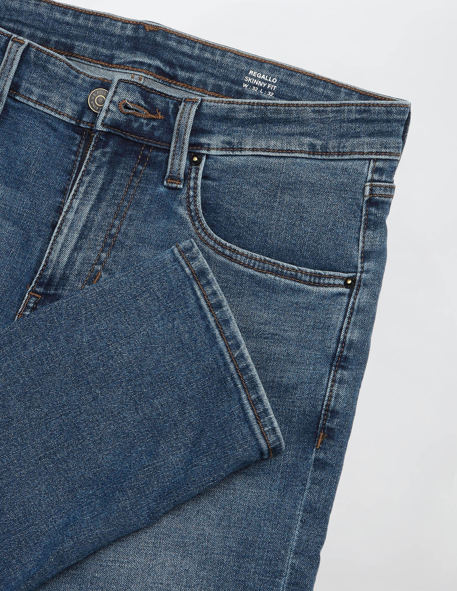 Regallo Skinny Fit Blue Jeans - Image 2