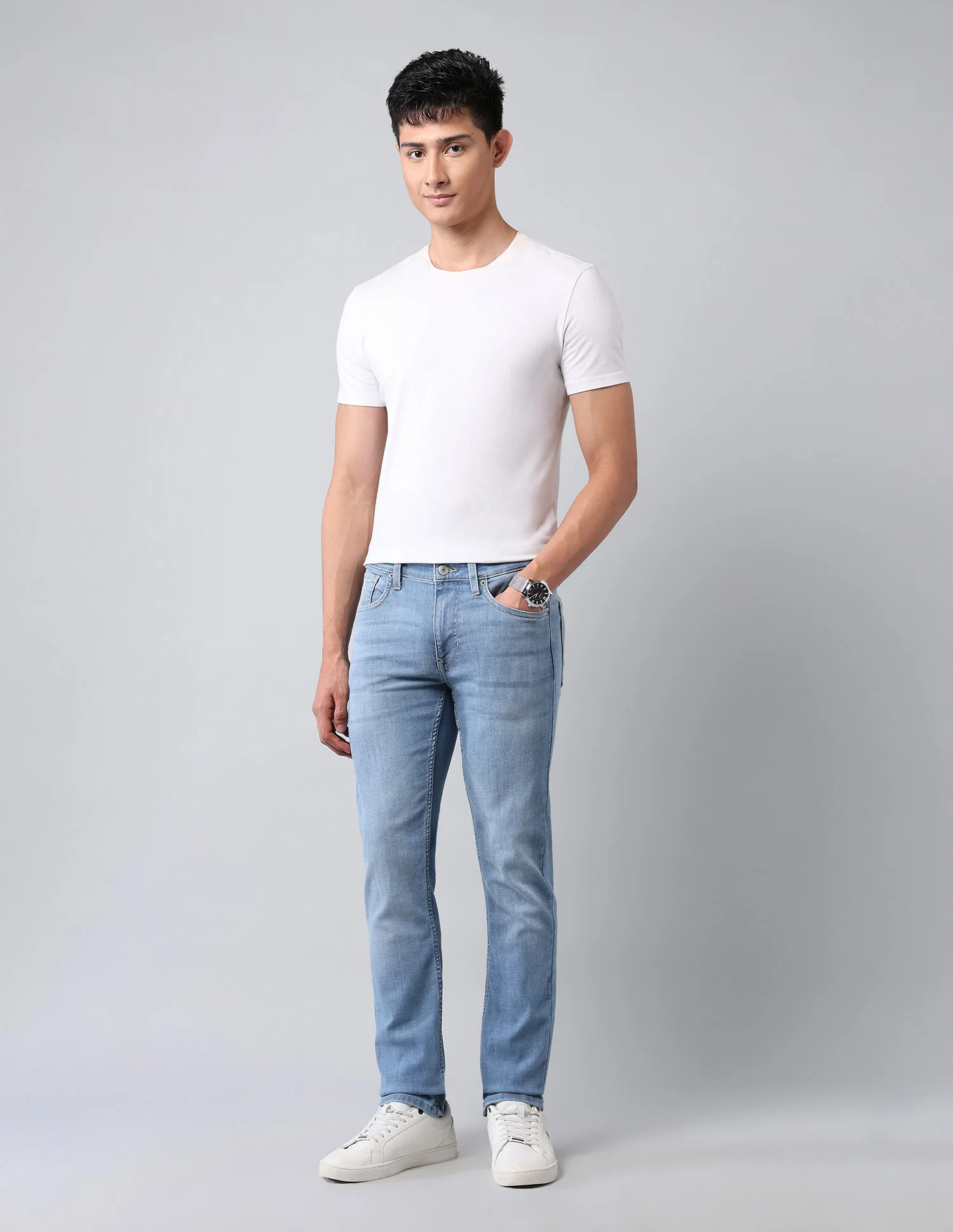 Regallo Skinny Fit Blue Jeans - Image 3