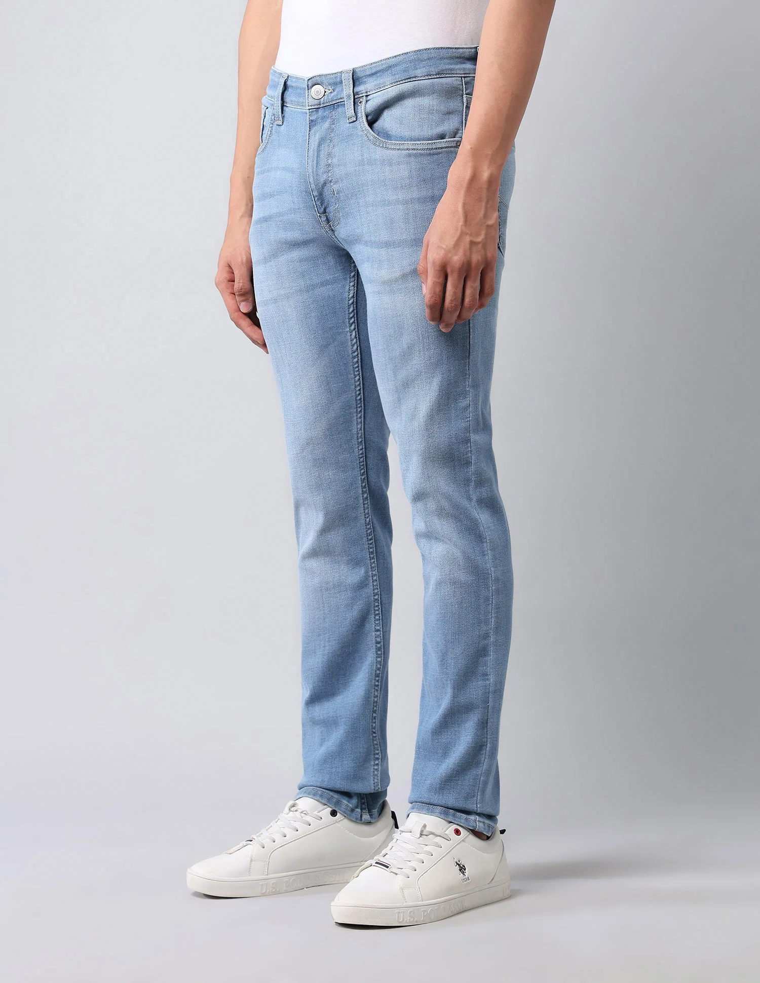 Regallo Skinny Fit Blue Jeans - Image 4