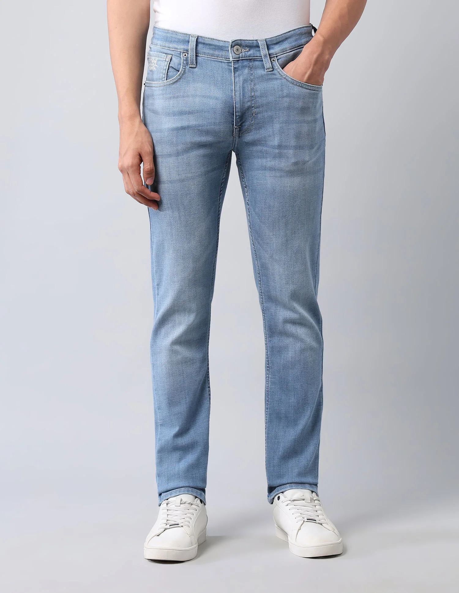 Regallo Skinny Fit Blue Jeans - Image 6