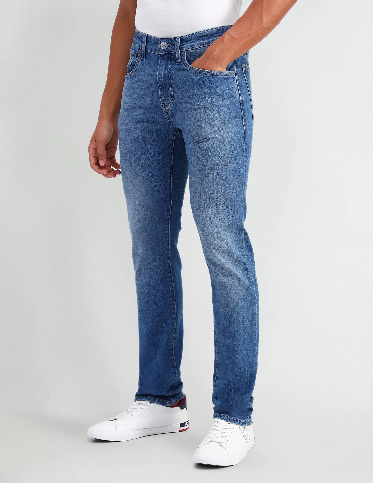Regallo Skinny Fit Blue Jeans - Image 4