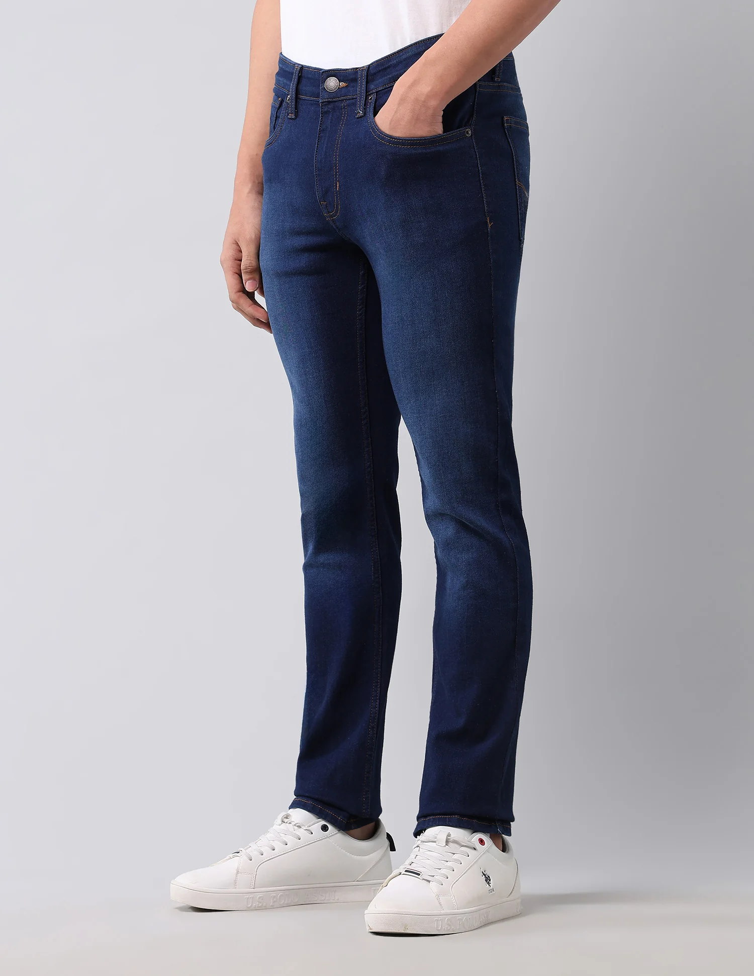 Regallo Skinny Fit Blue Jeans - Image 4