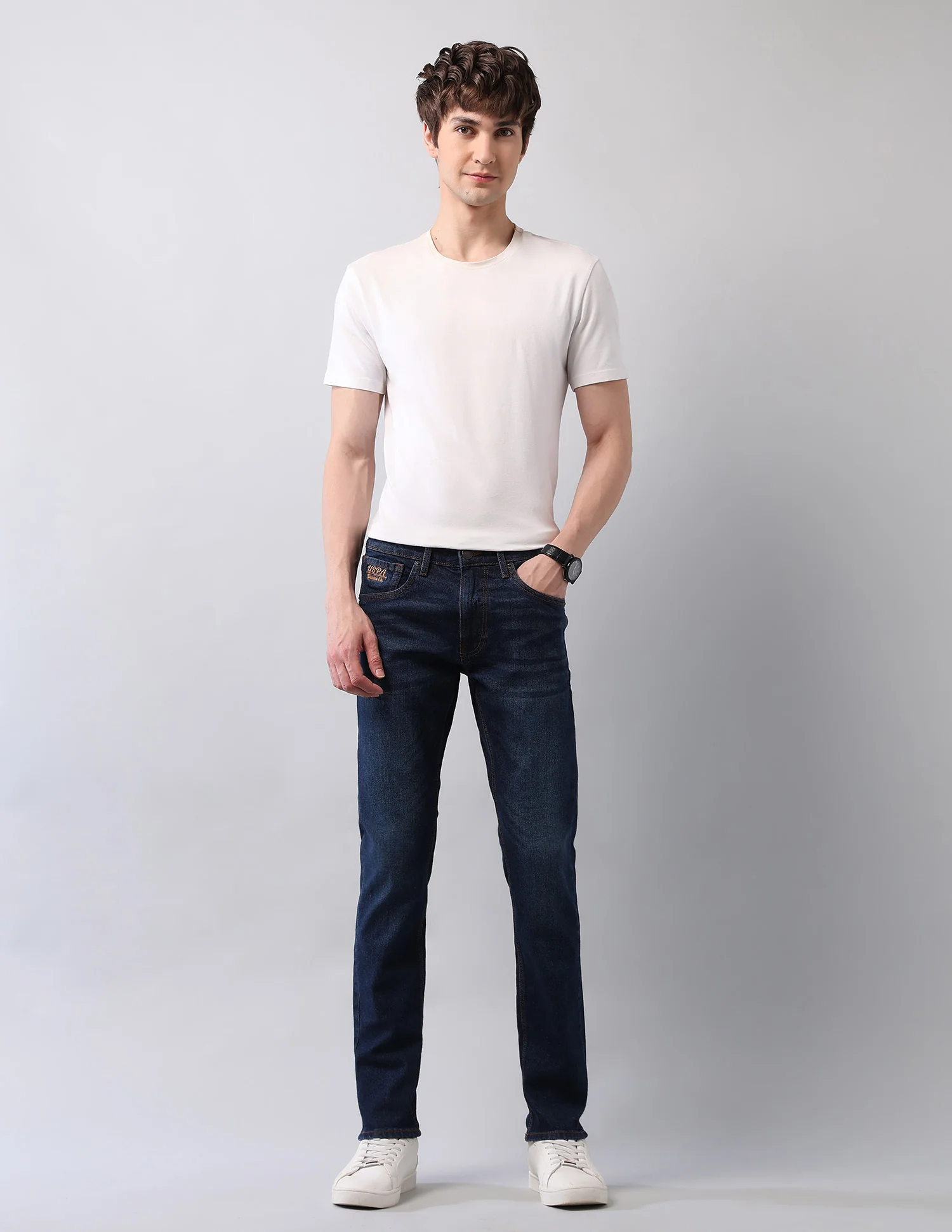 Regallo Skinny Fit Blue Jeans - Image 3