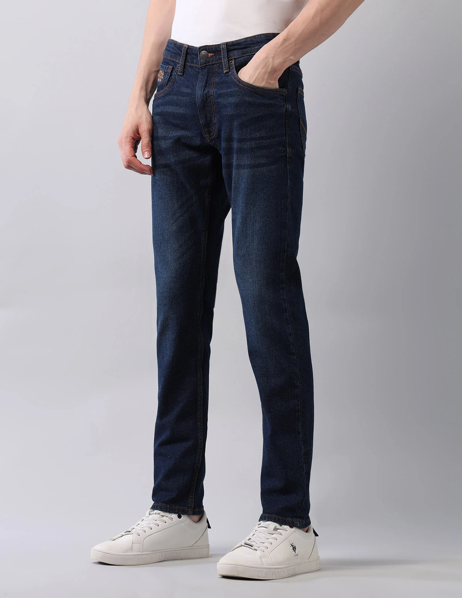 Regallo Skinny Fit Blue Jeans - Image 4