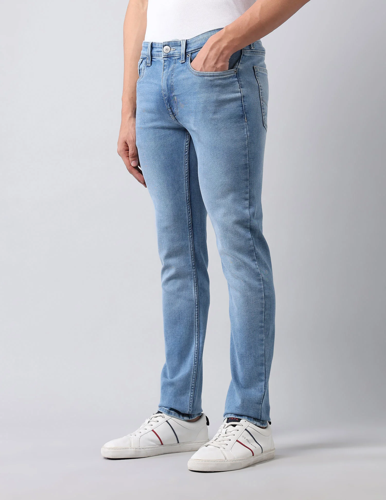 Regallo Skinny Fit Blue Jeans - Image 4