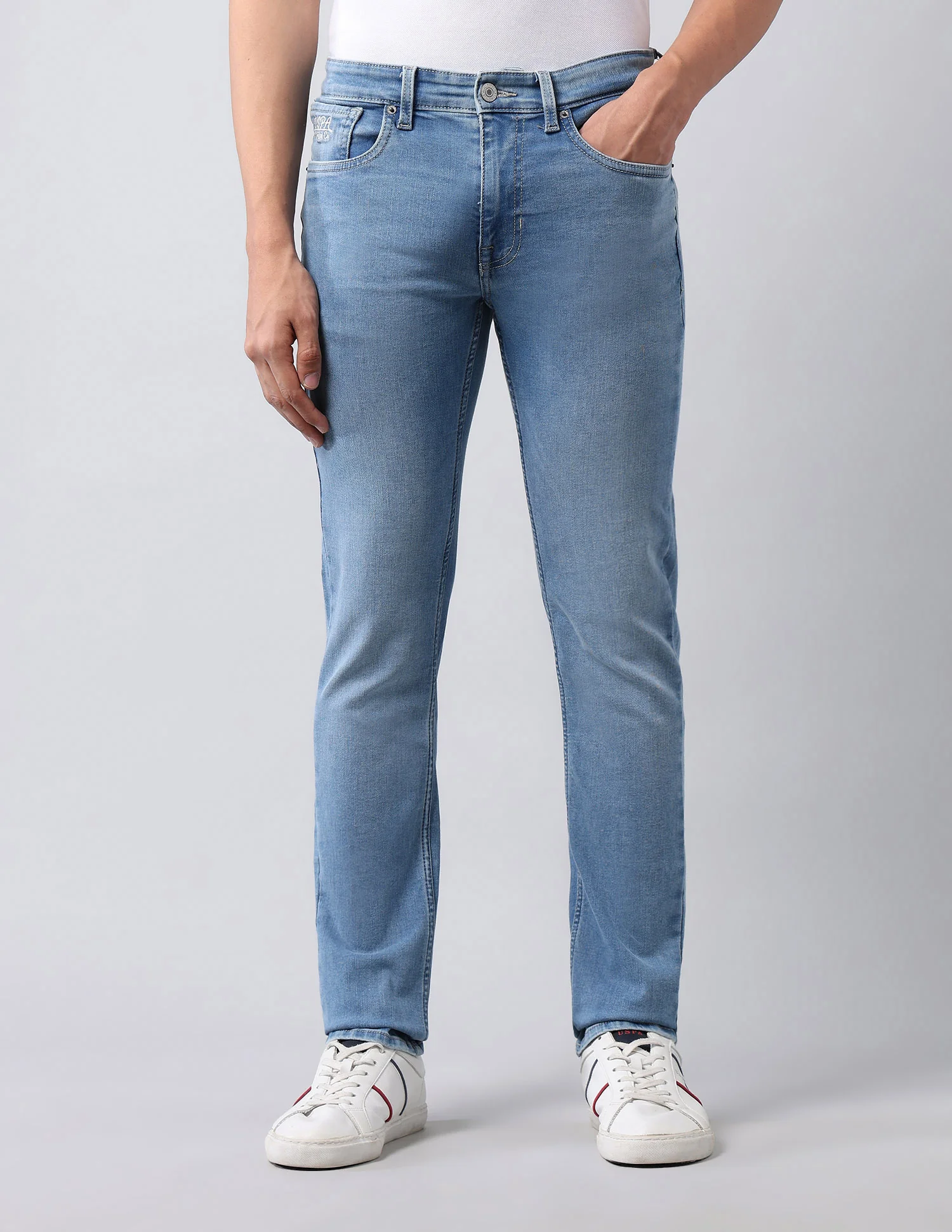 Regallo Skinny Fit Blue Jeans - Image 6