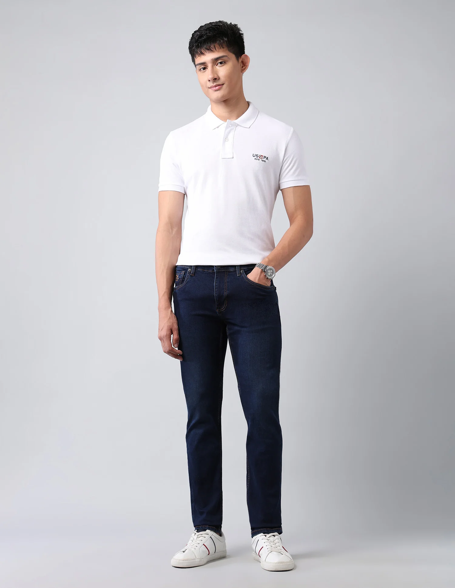Regallo Skinny Fit Blue Jeans - Image 3