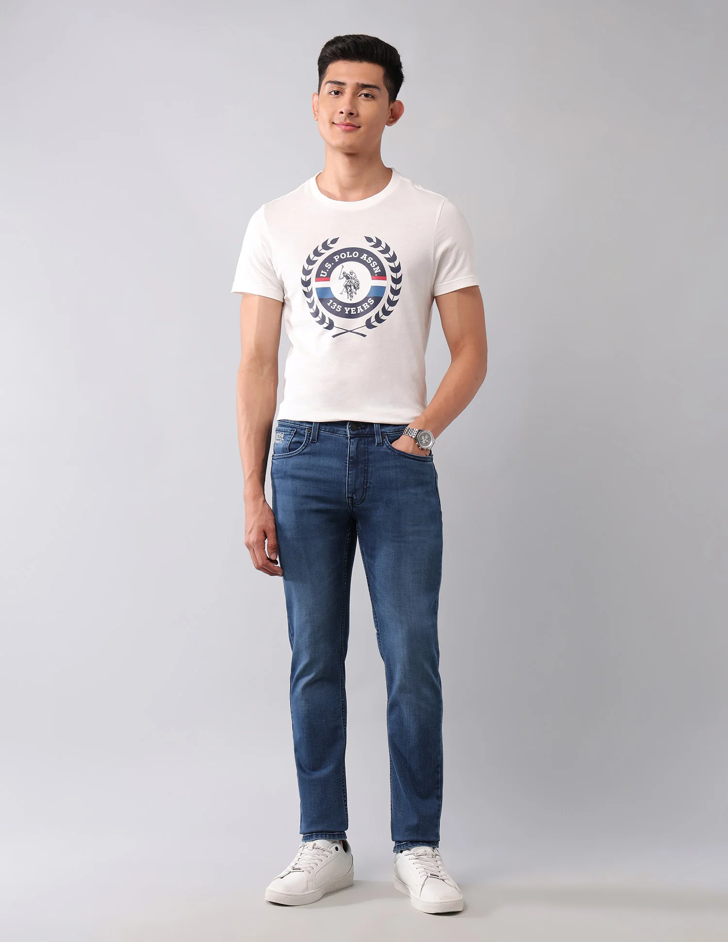 Regallo Skinny Fit Blue Jeans - Image 3